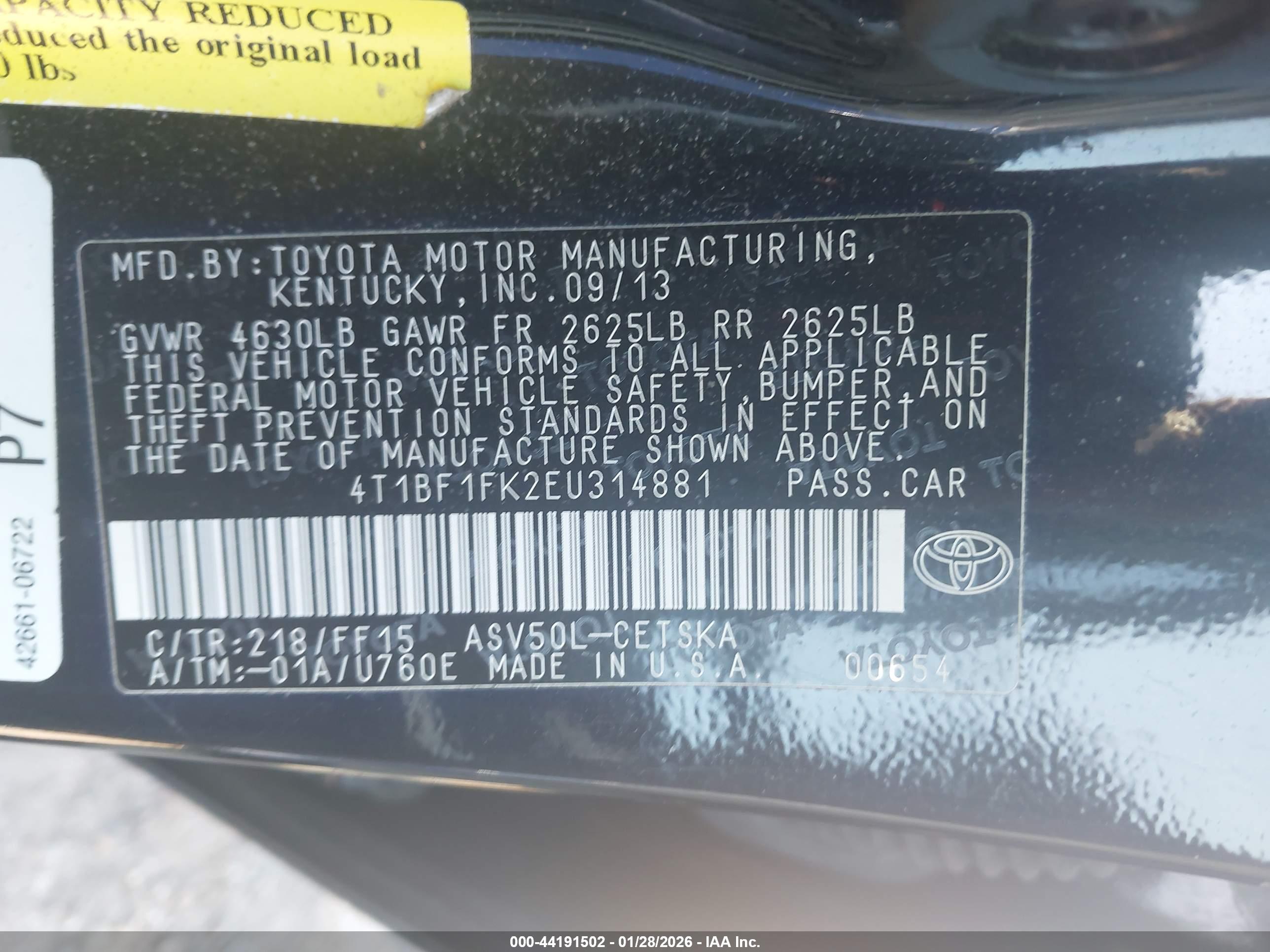 TOYOTA CAMRY image 9
