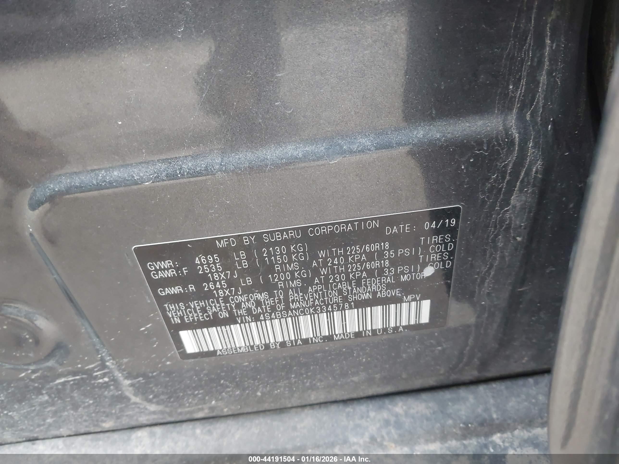 SUBARU OUTBACK image 9
