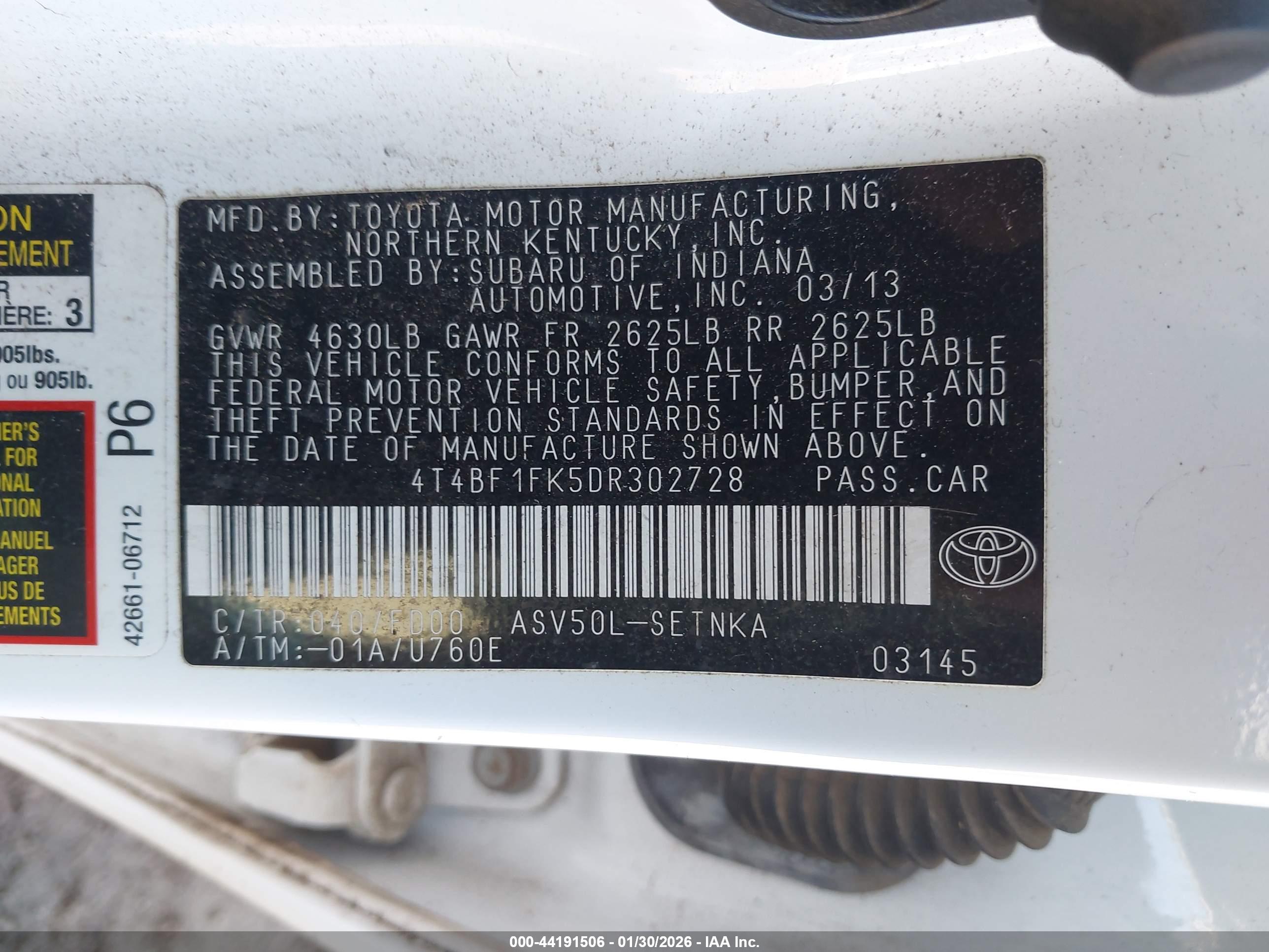 TOYOTA CAMRY image 9