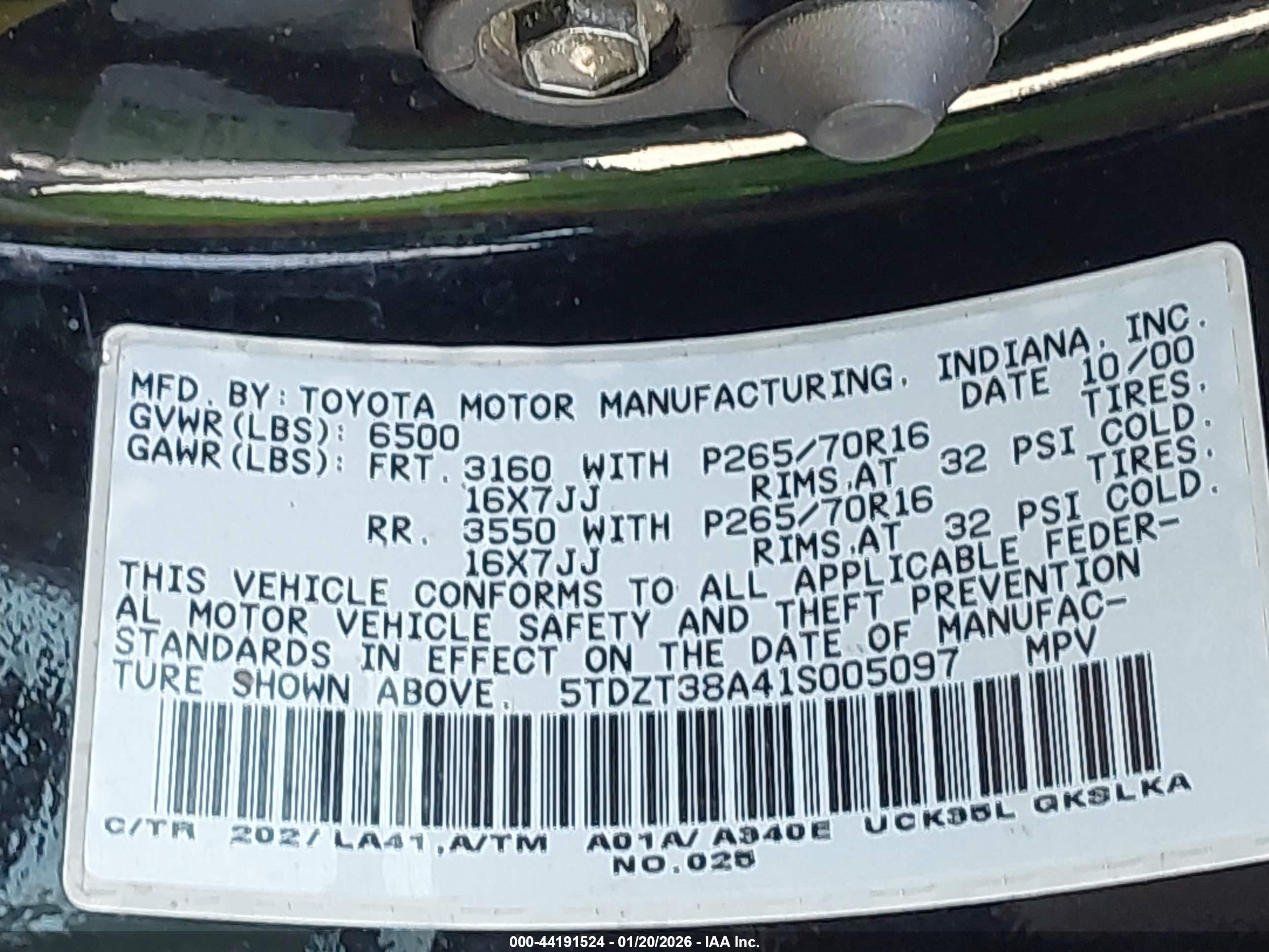 TOYOTA SEQUOIA image 9