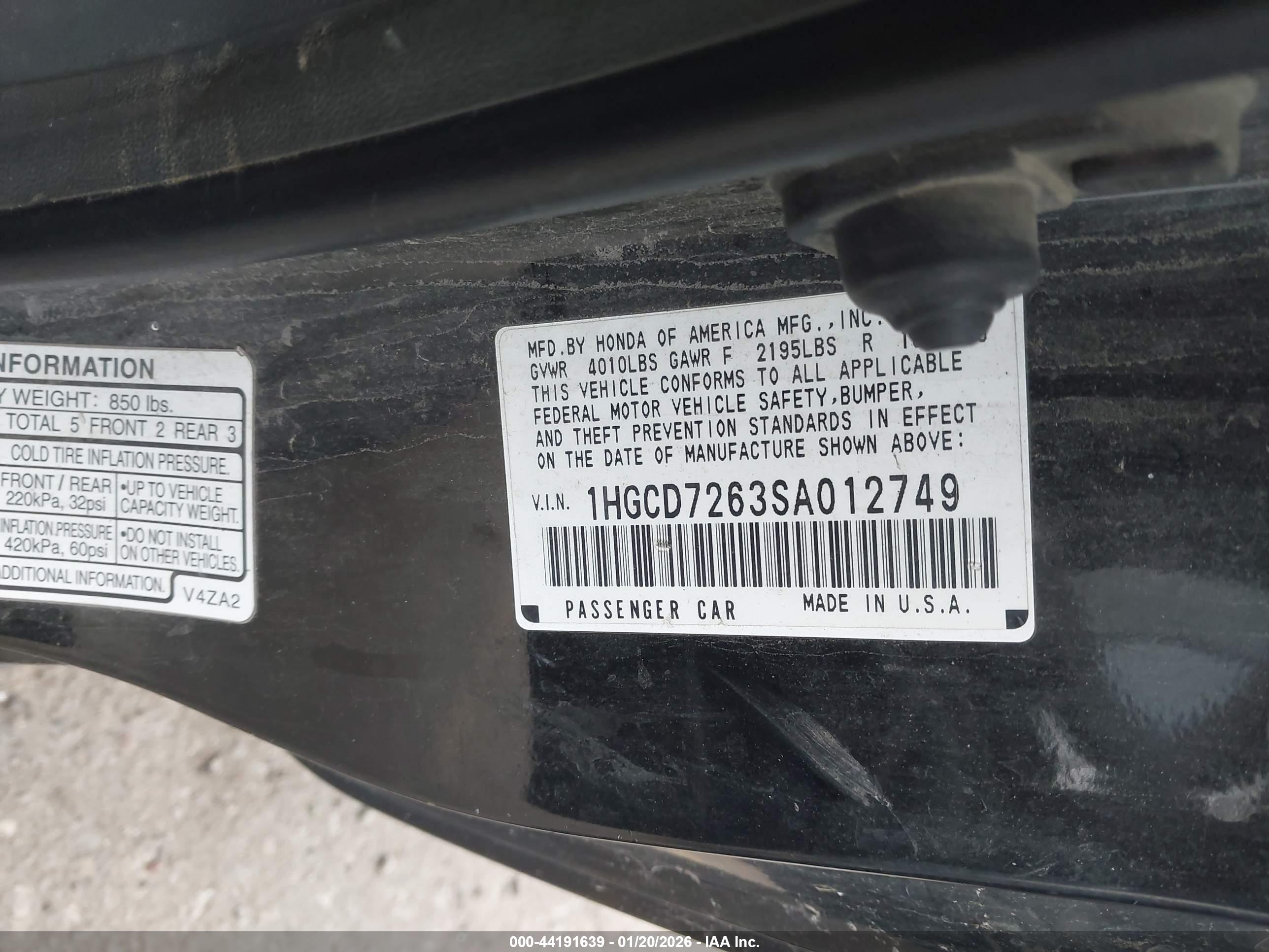 HONDA ACCORD image 9
