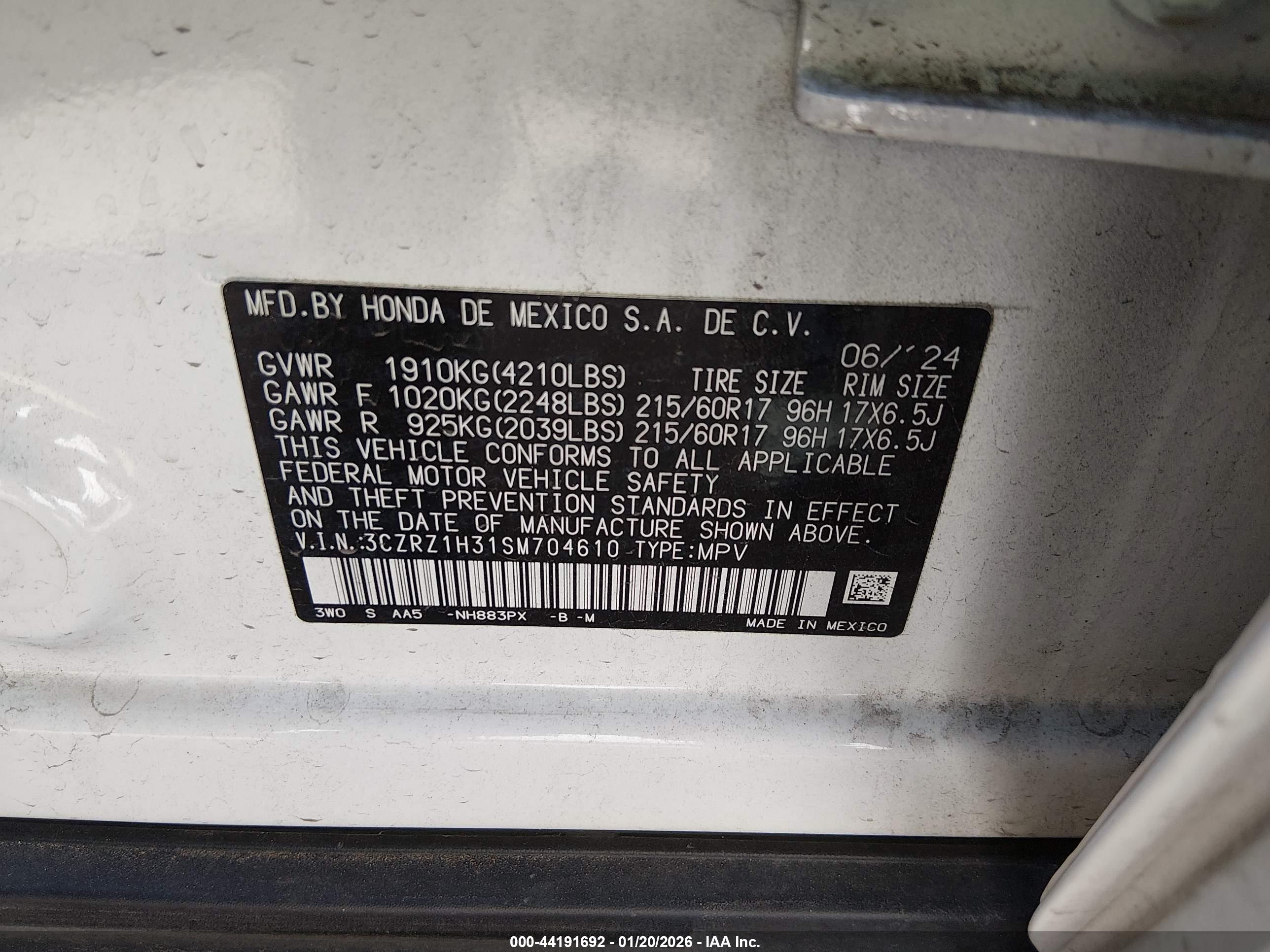 HONDA HR-V image 9
