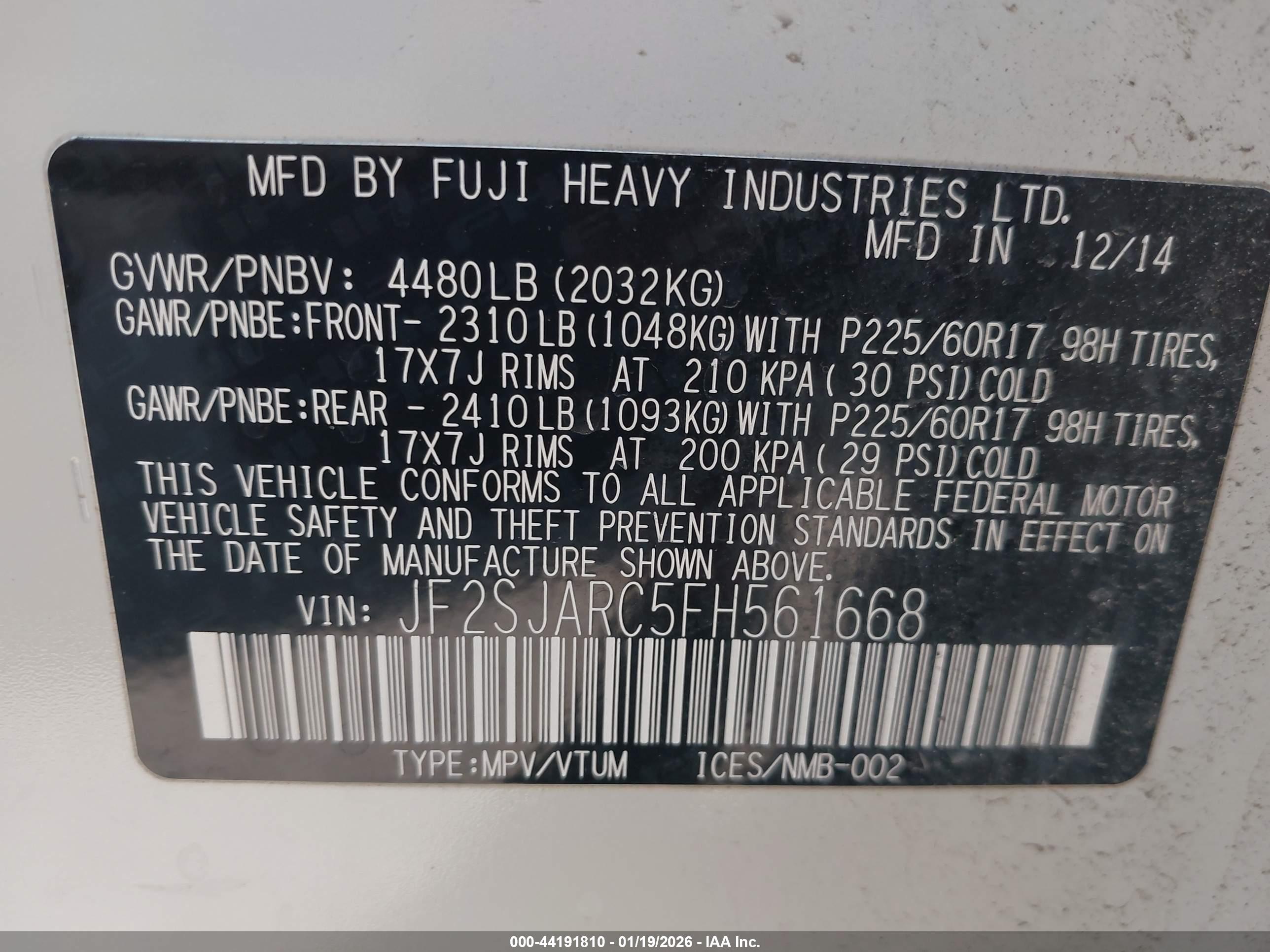 SUBARU FORESTER image 9