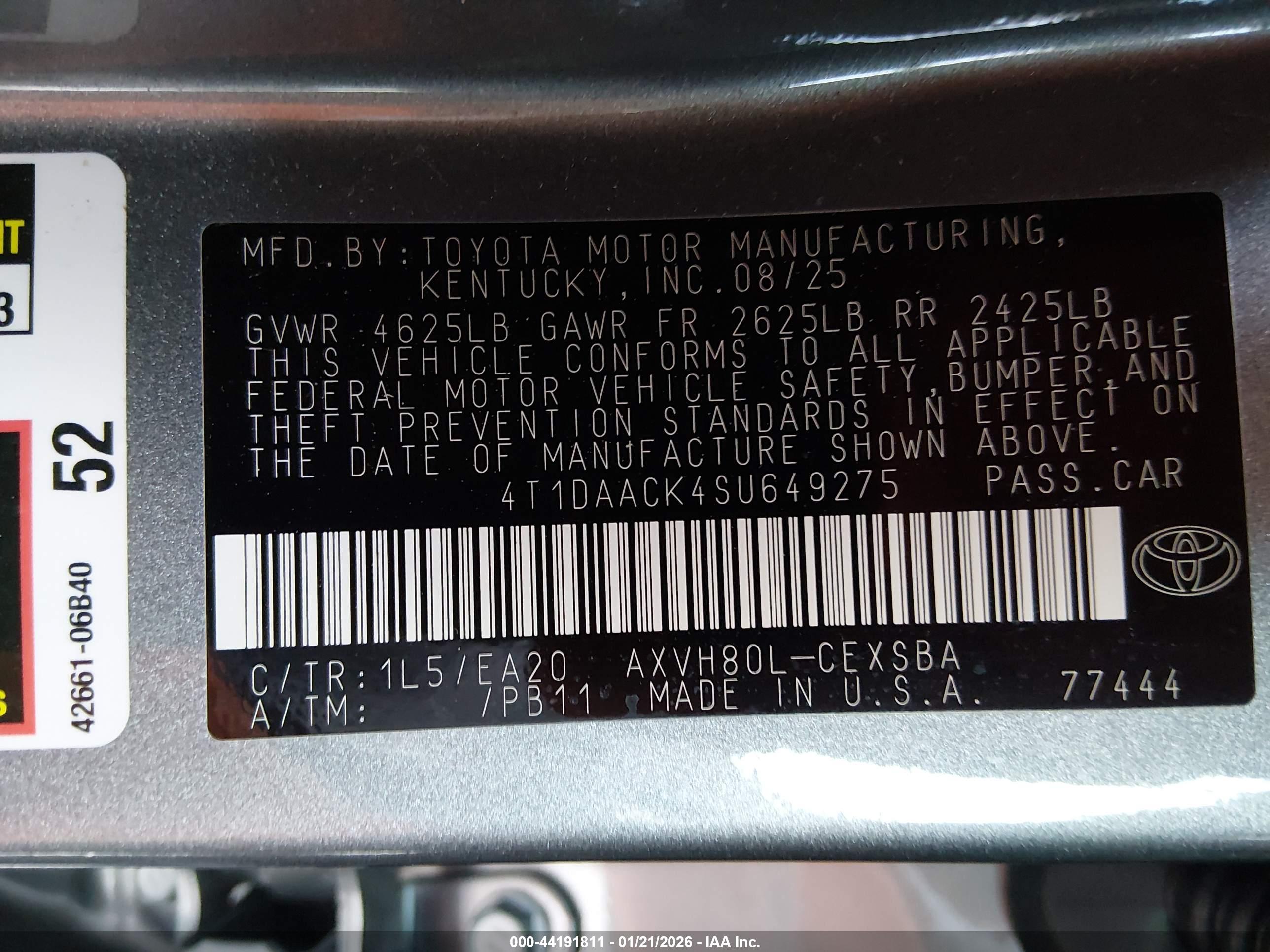 TOYOTA CAMRY image 9