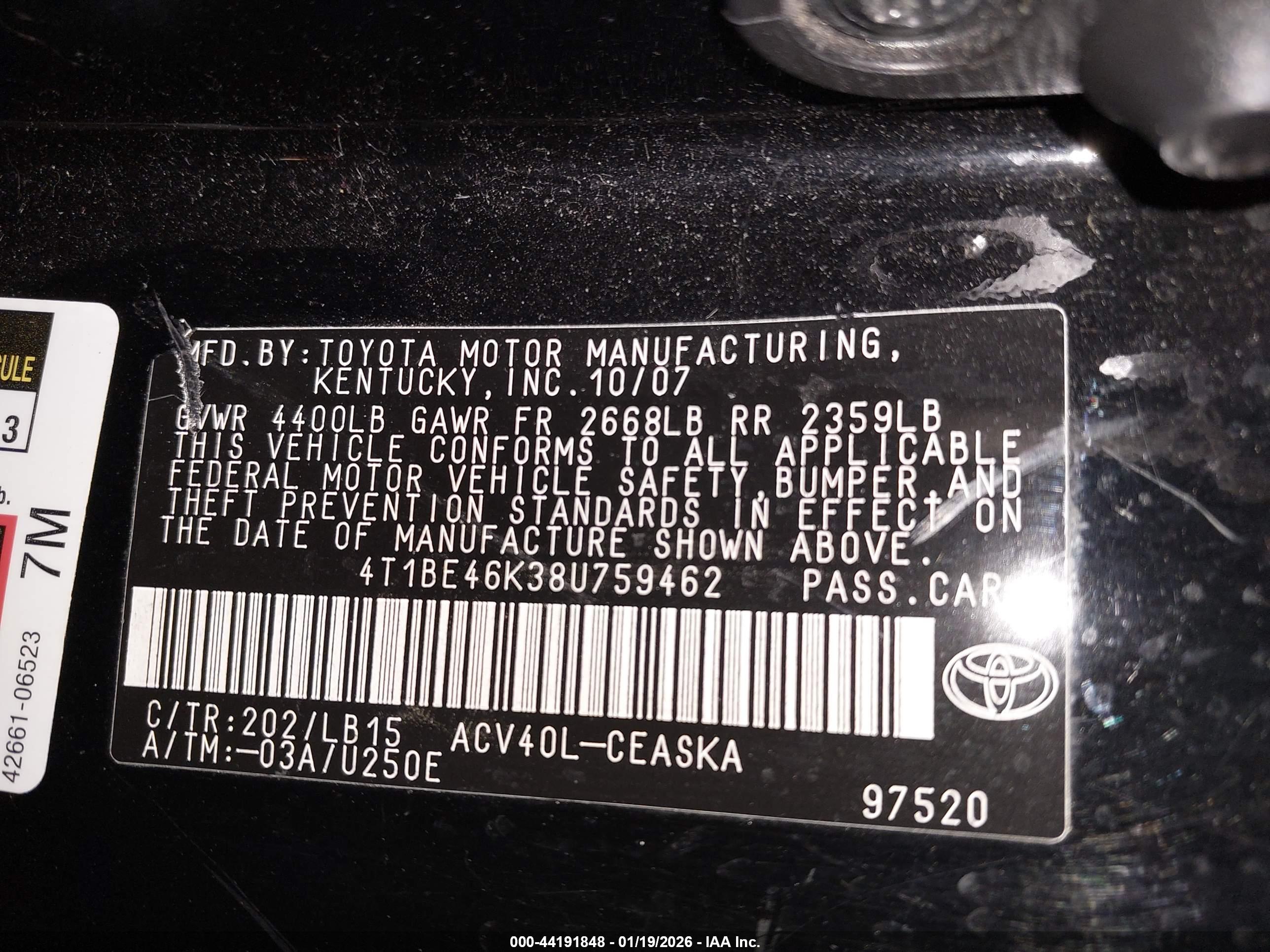 TOYOTA CAMRY image 9