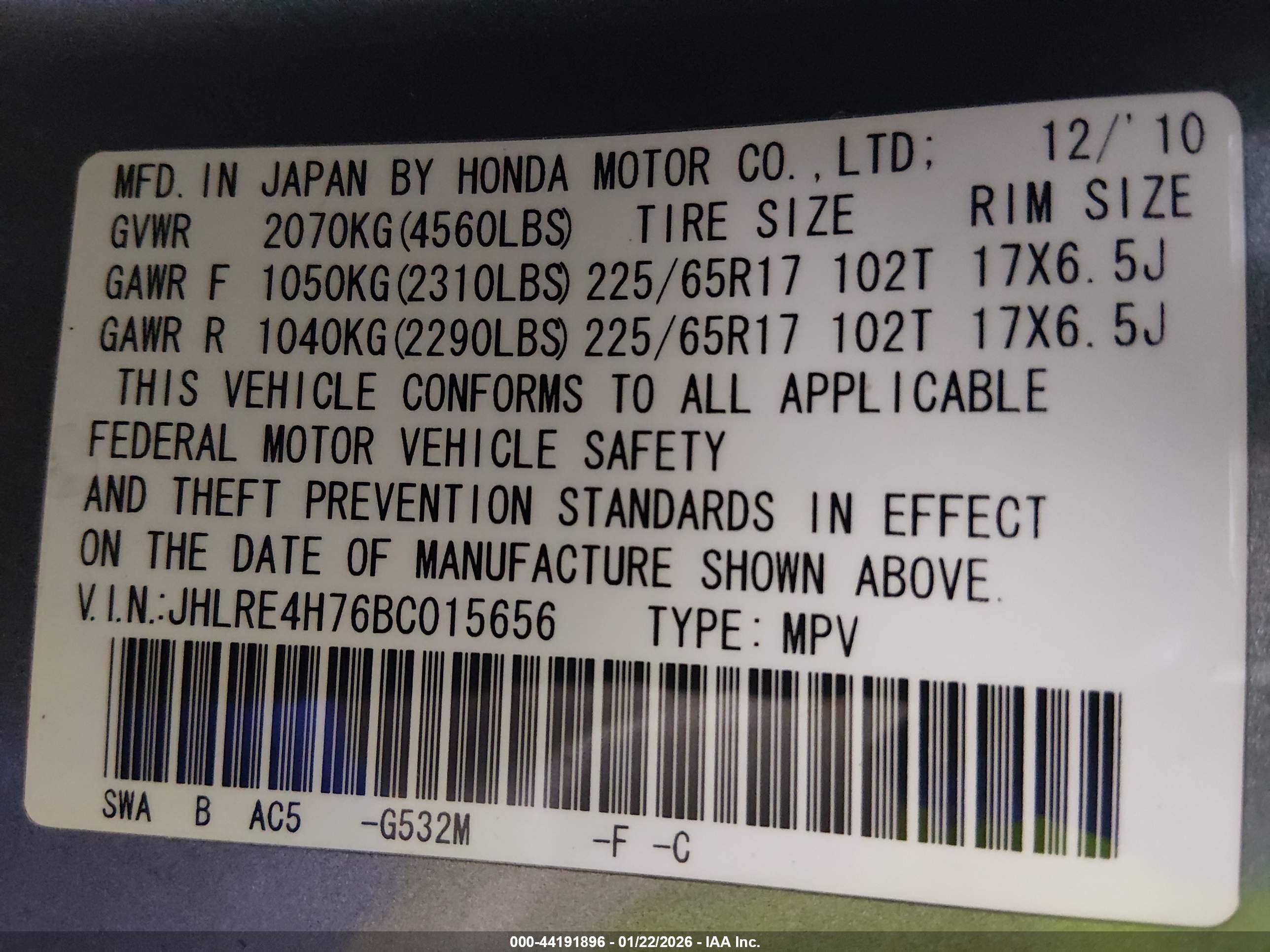 HONDA CR-V image 9