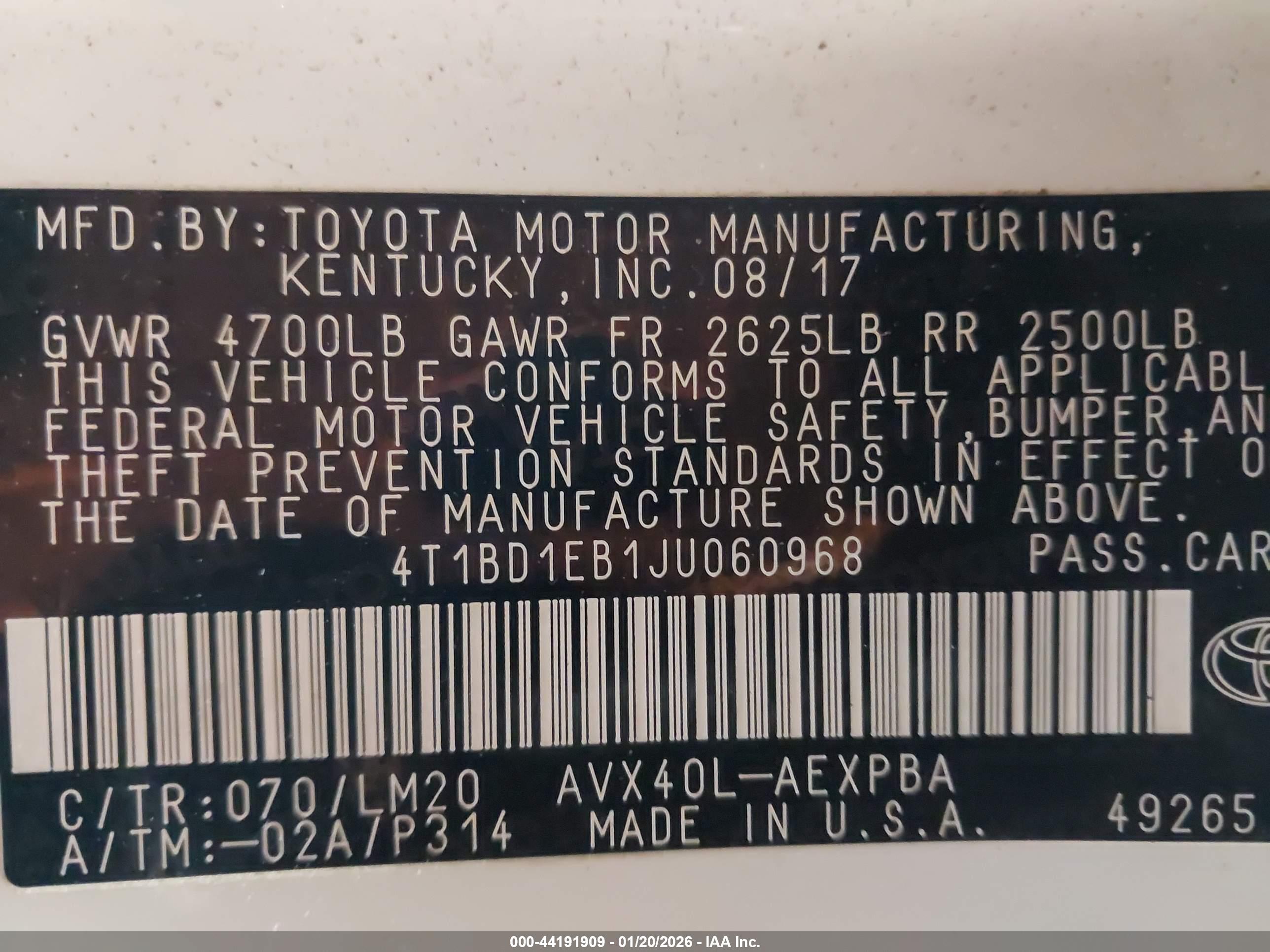 TOYOTA AVALON image 9