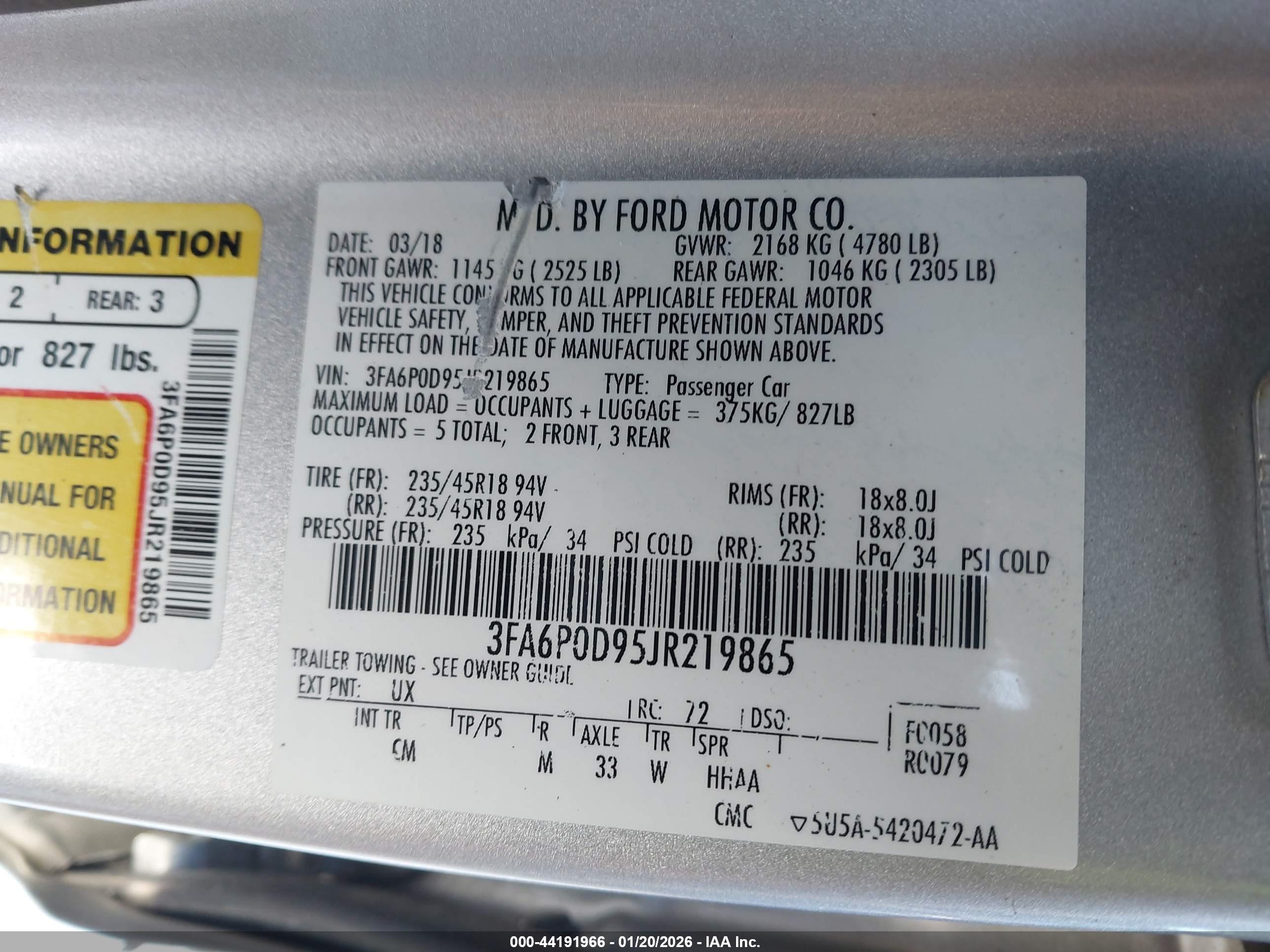 FORD FUSION image 9