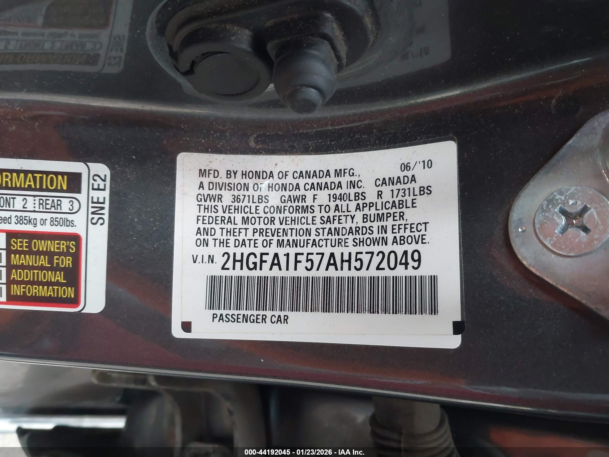 HONDA CIVIC image 9