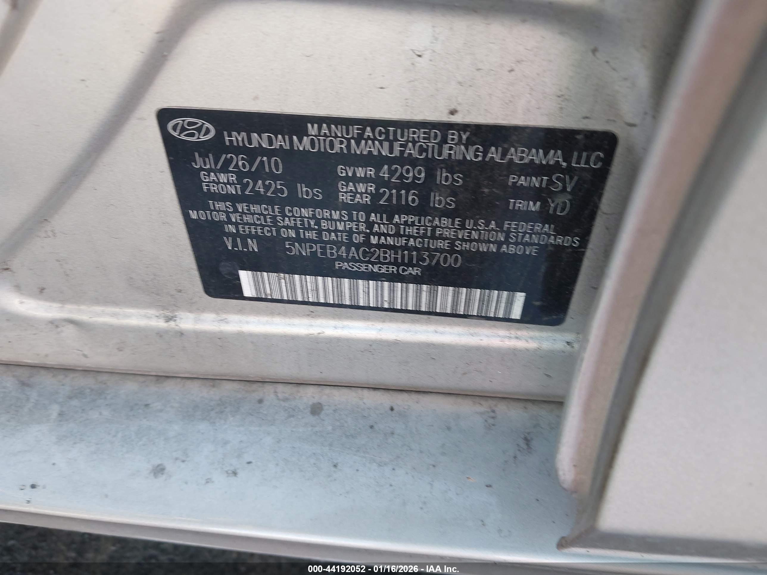 HYUNDAI SONATA image 9