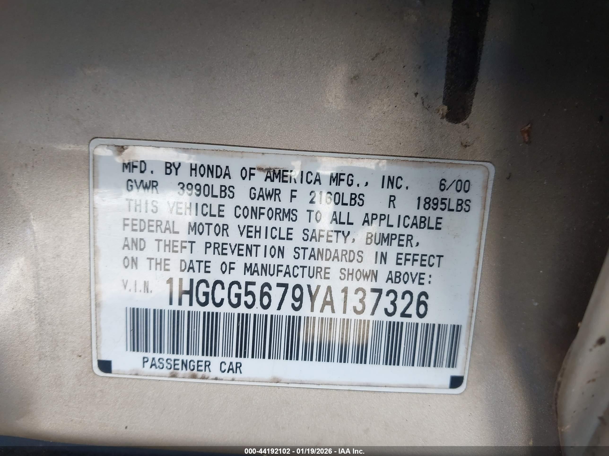 HONDA ACCORD image 9