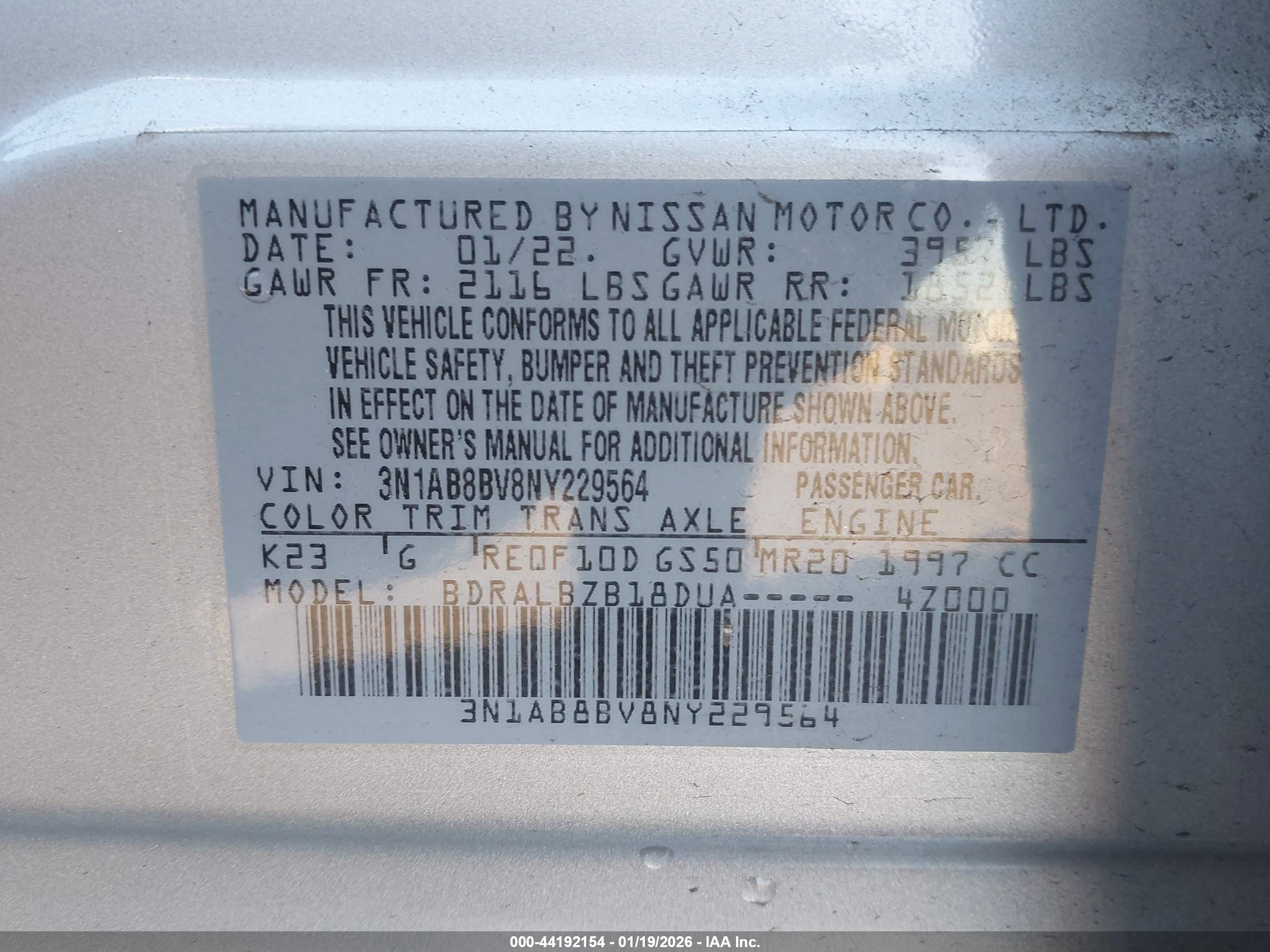 NISSAN SENTRA image 9