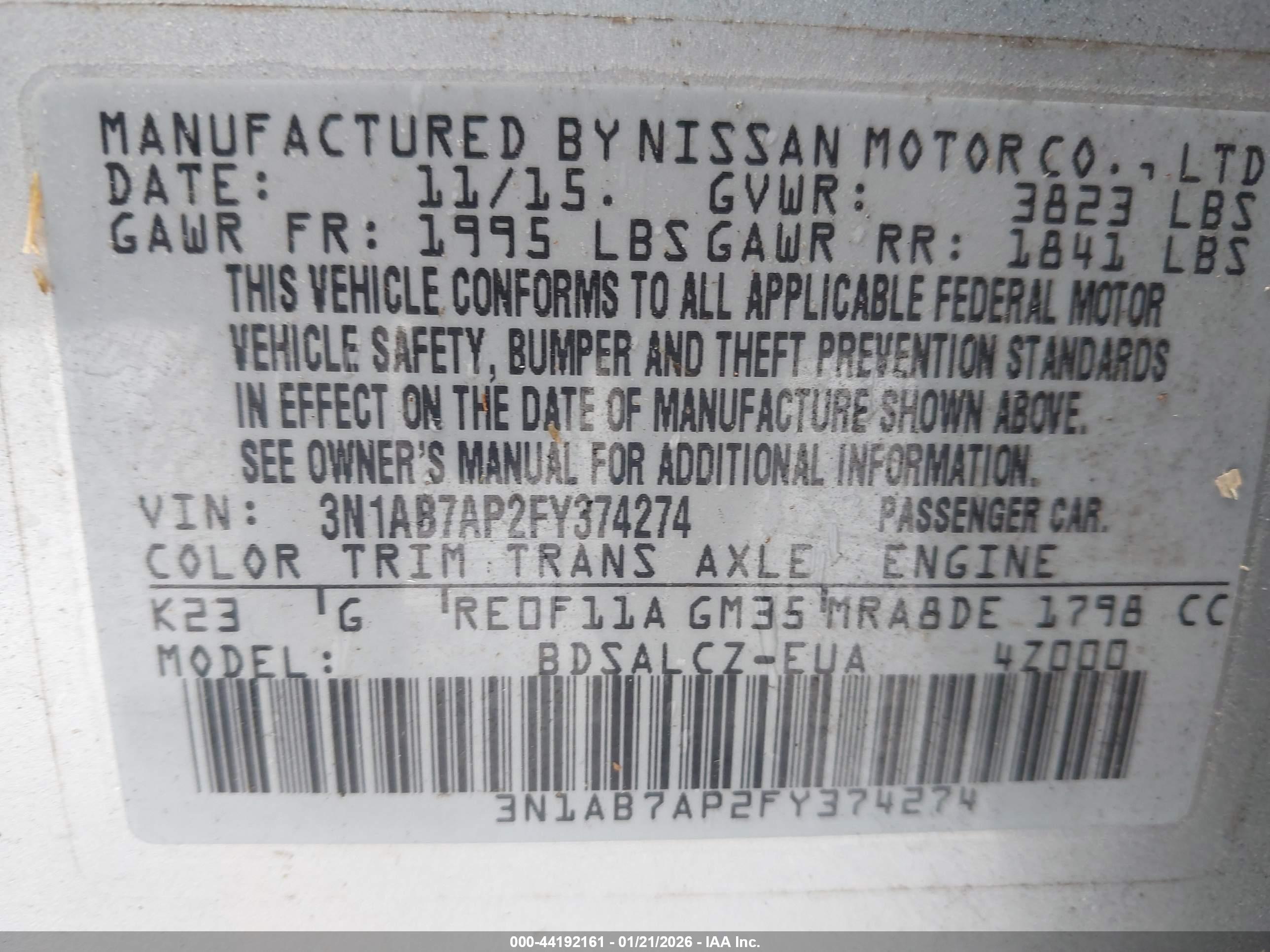 NISSAN SENTRA image 9