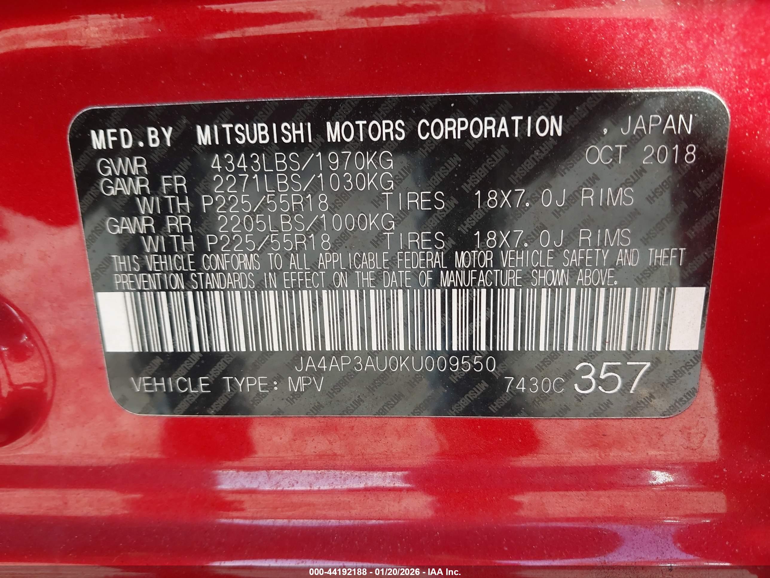 MITSUBISHI OUTLANDER image 9