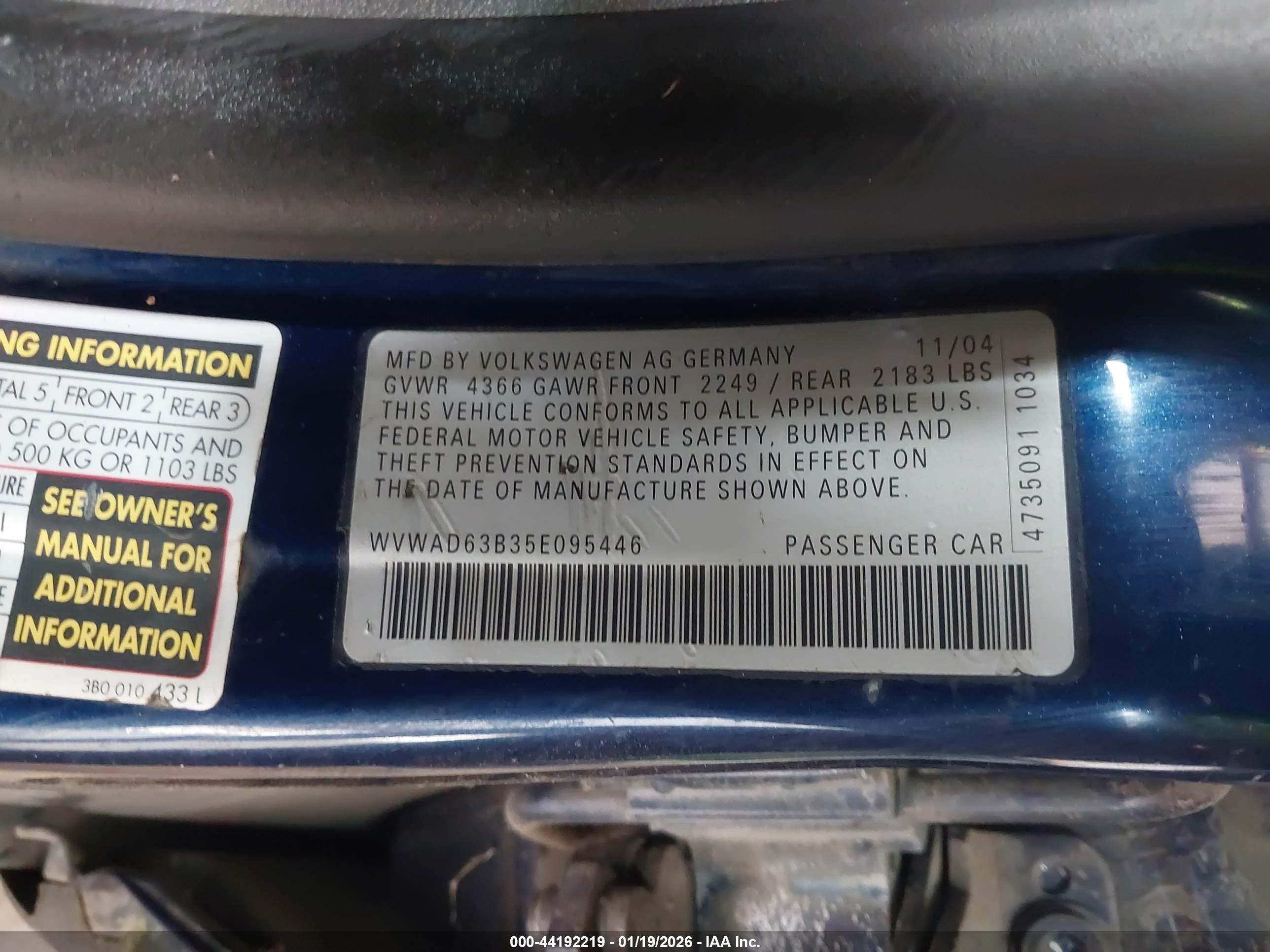 VOLKSWAGEN PASSAT image 9