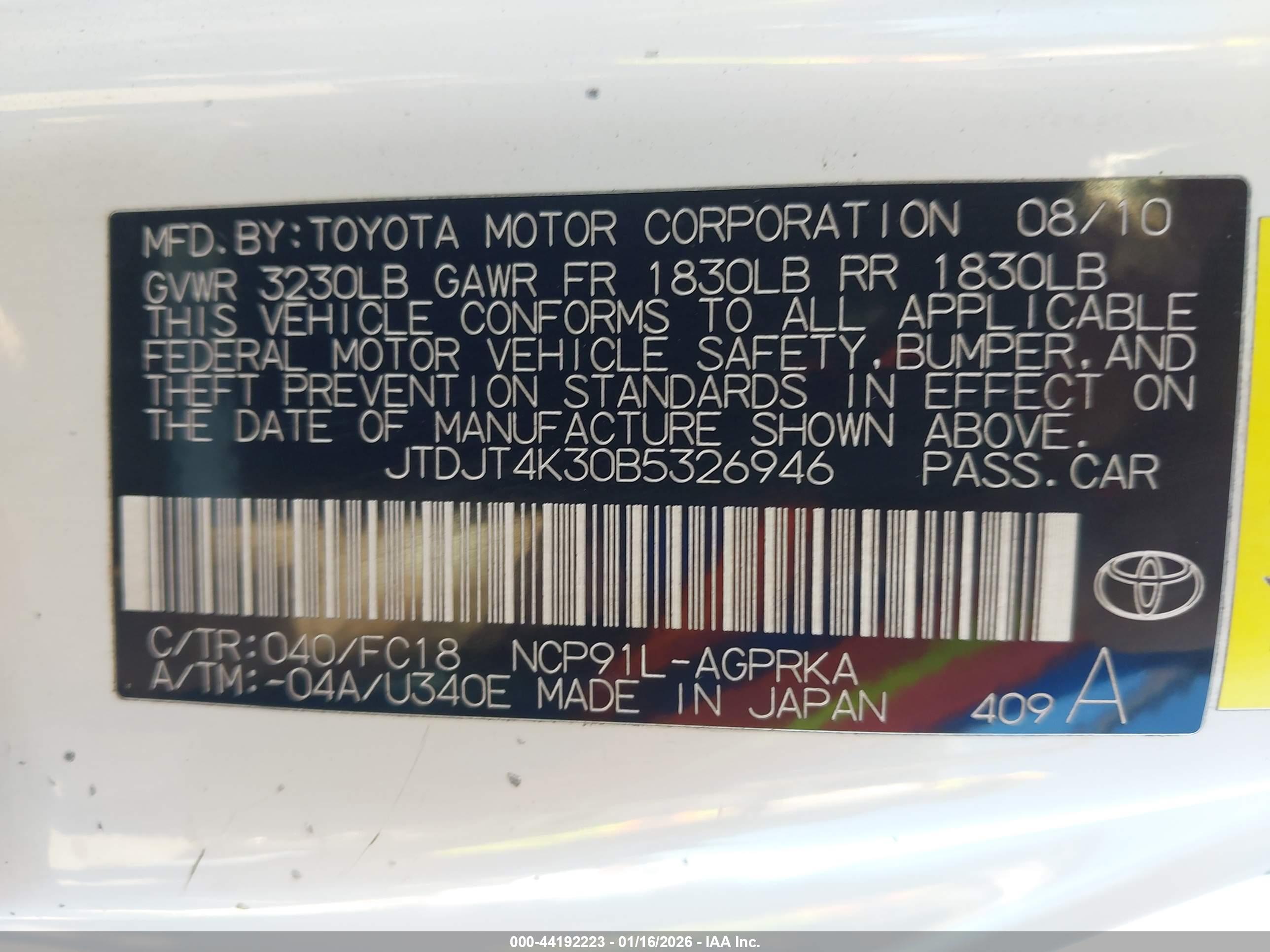 TOYOTA YARIS image 9