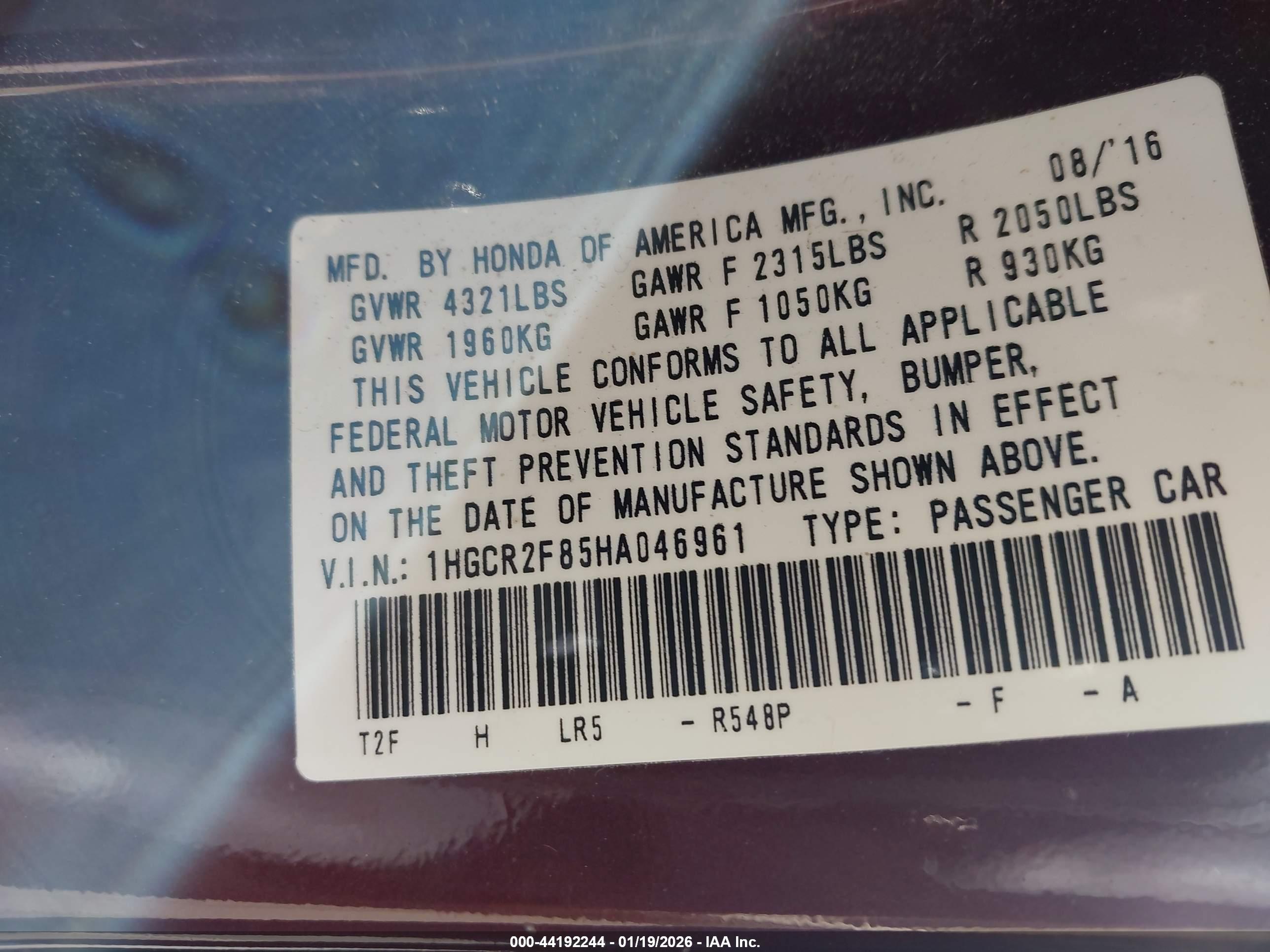 HONDA ACCORD image 9
