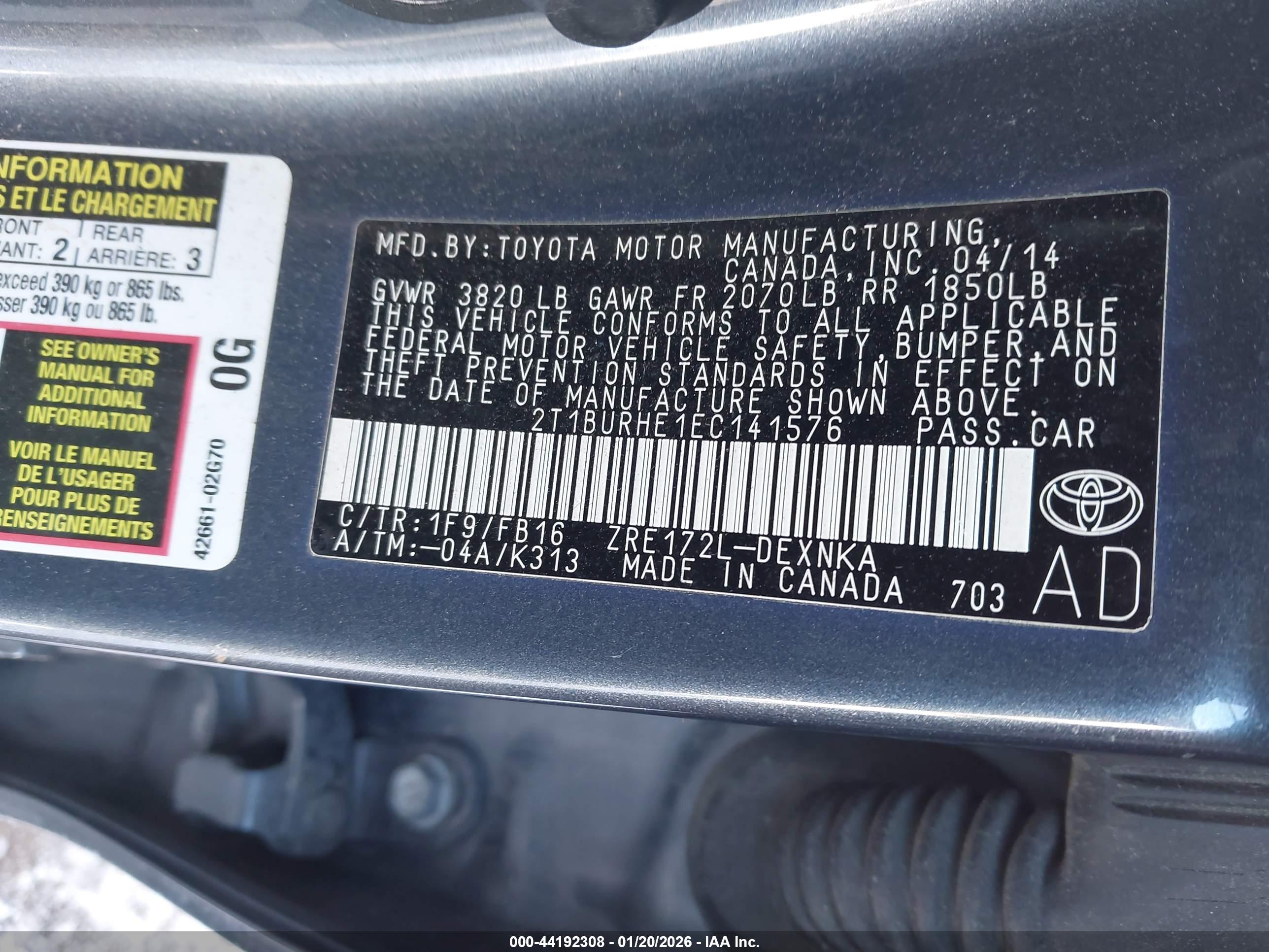 TOYOTA COROLLA image 9