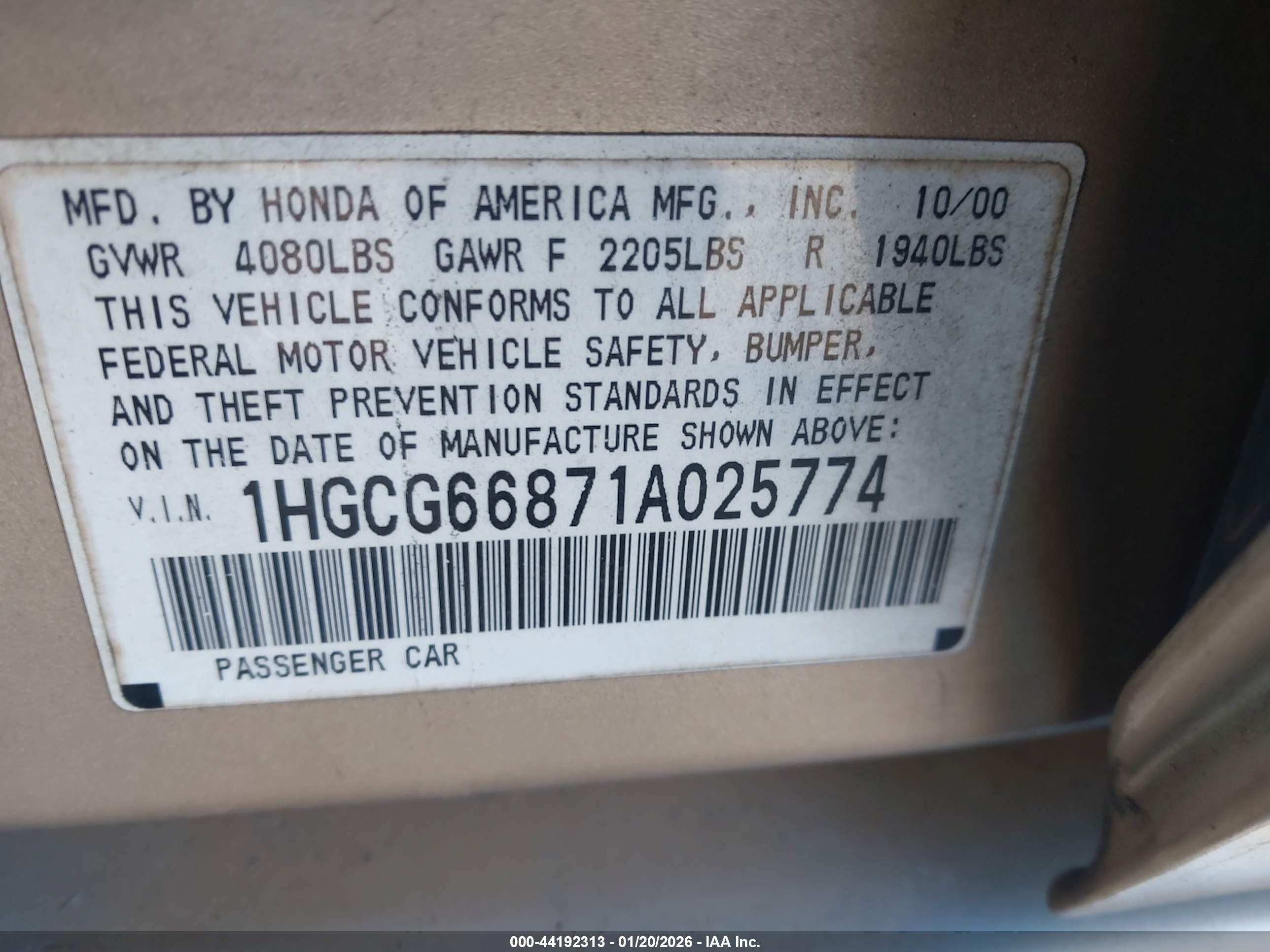 HONDA ACCORD image 9