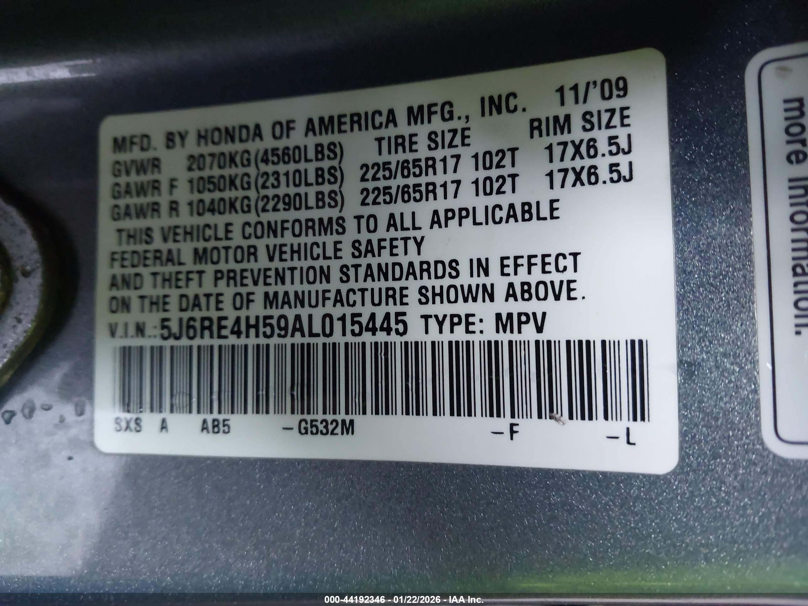 HONDA CR-V image 9