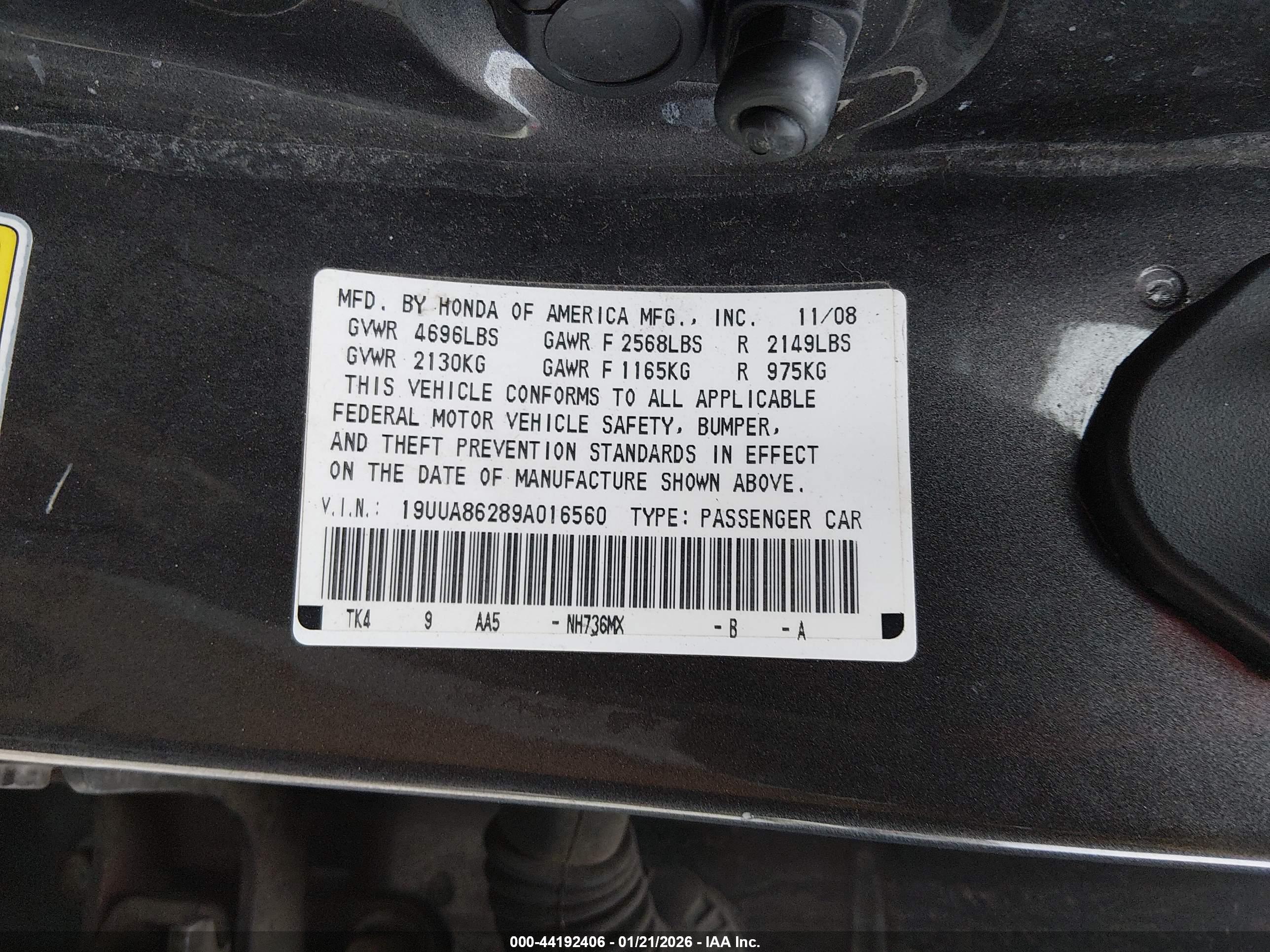 ACURA TL image 9