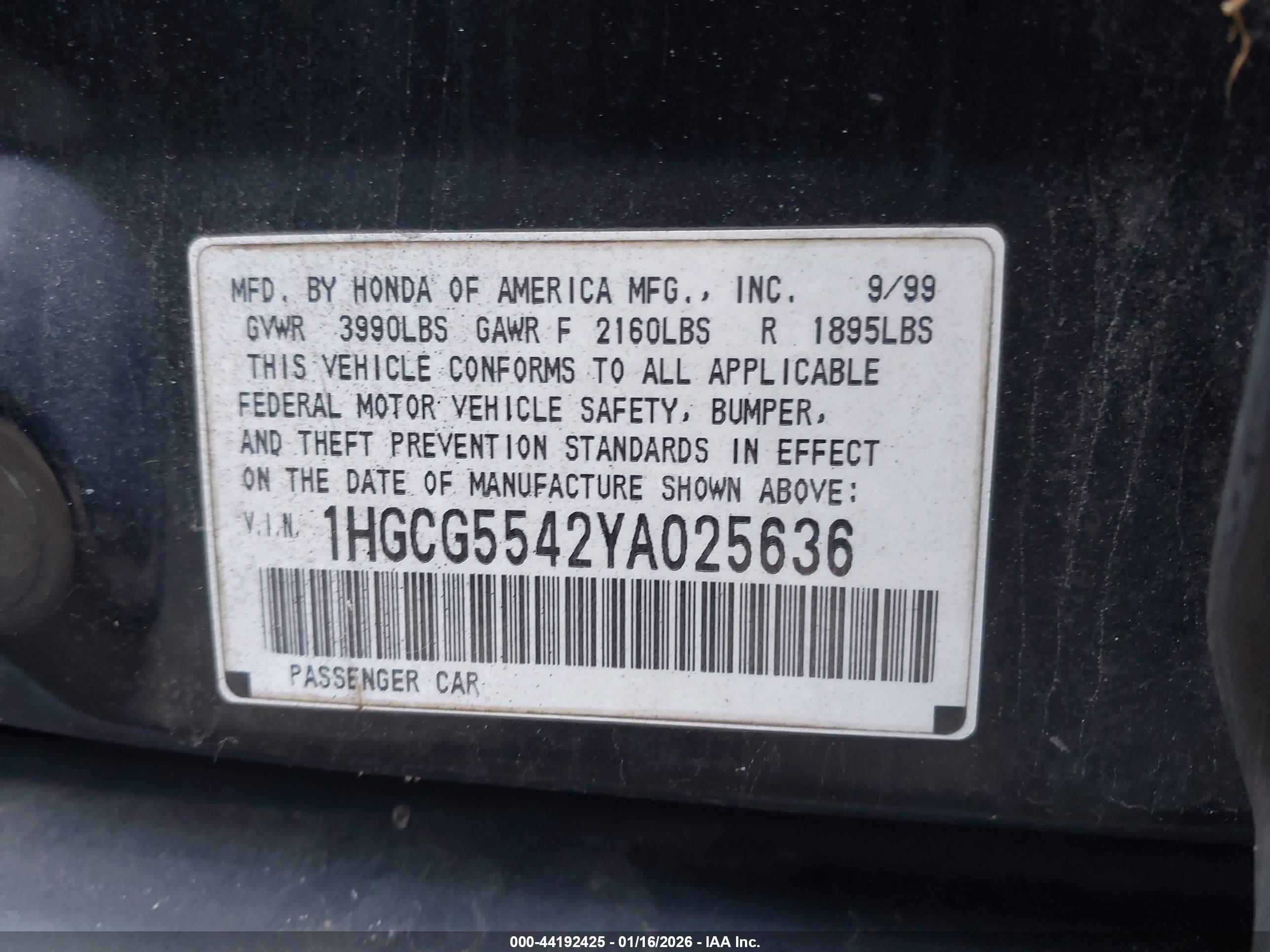 HONDA ACCORD image 9