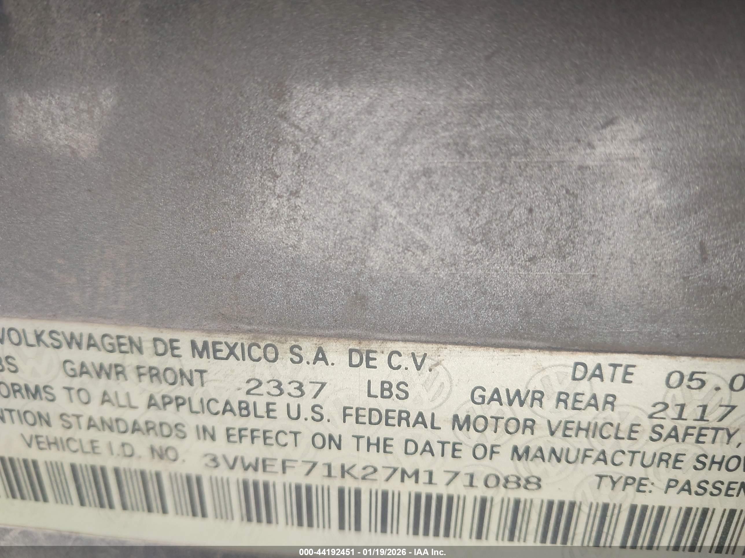 VOLKSWAGEN JETTA image 9
