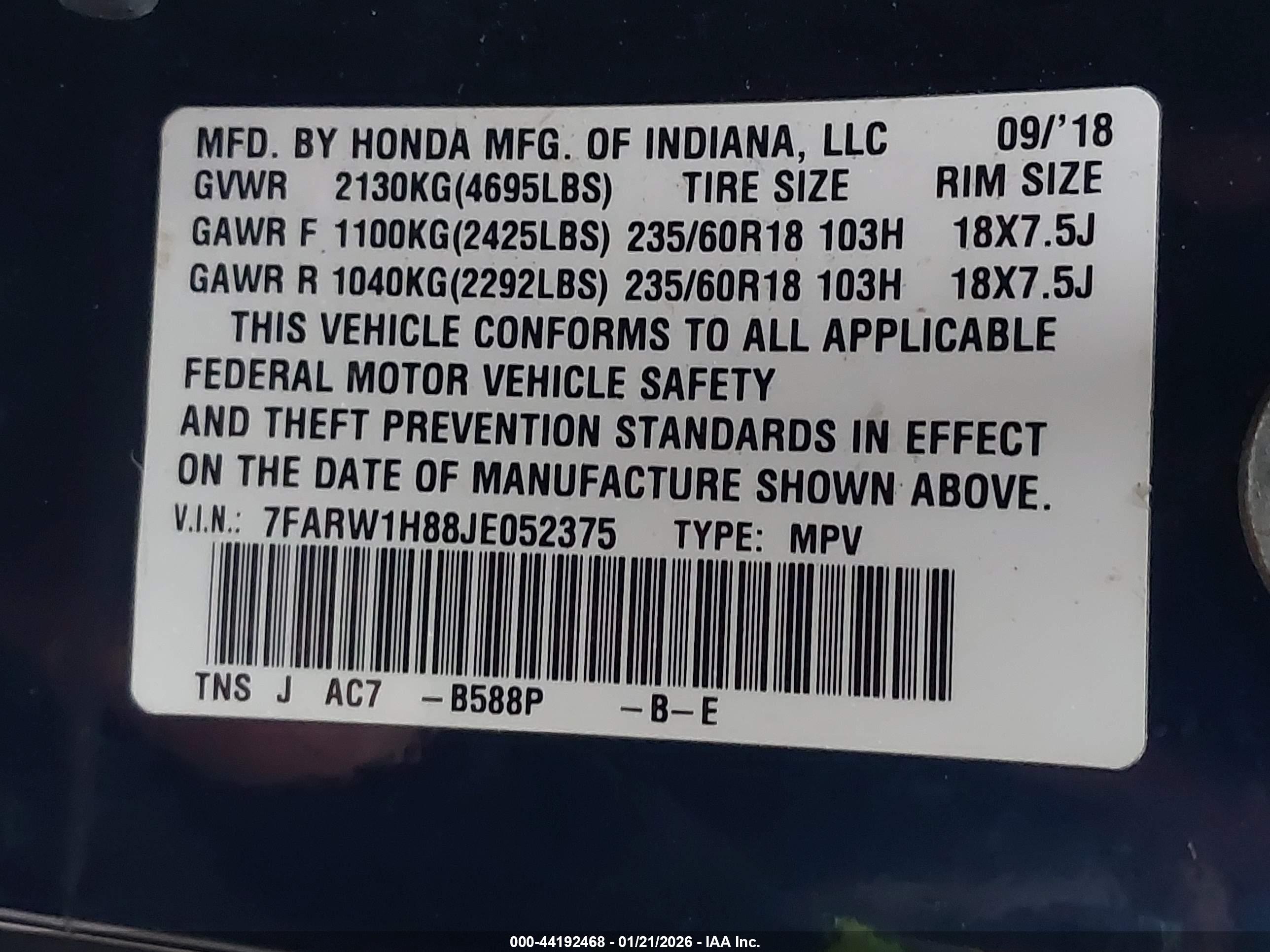 HONDA CR-V image 9
