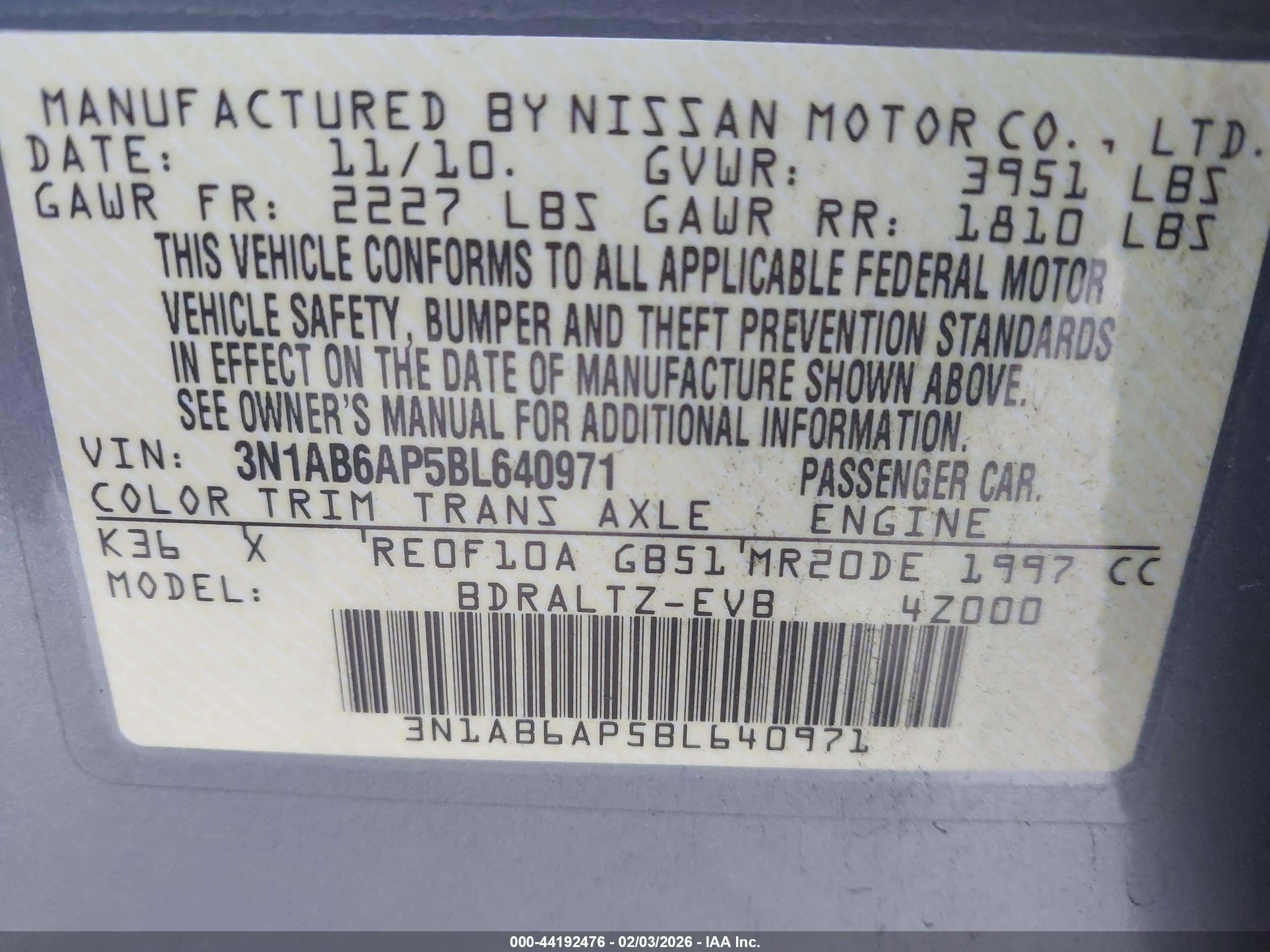 NISSAN SENTRA image 9