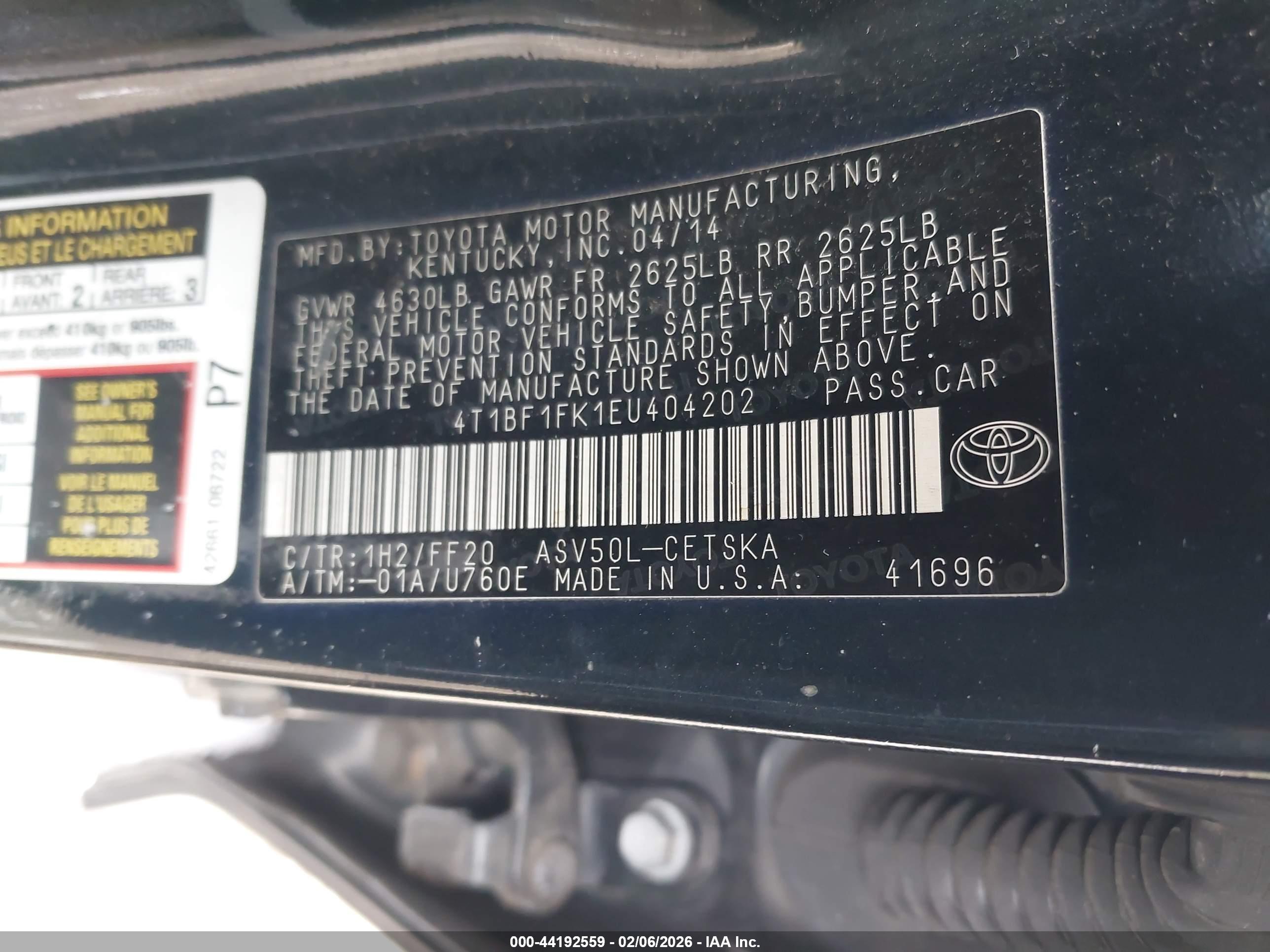 TOYOTA CAMRY image 9