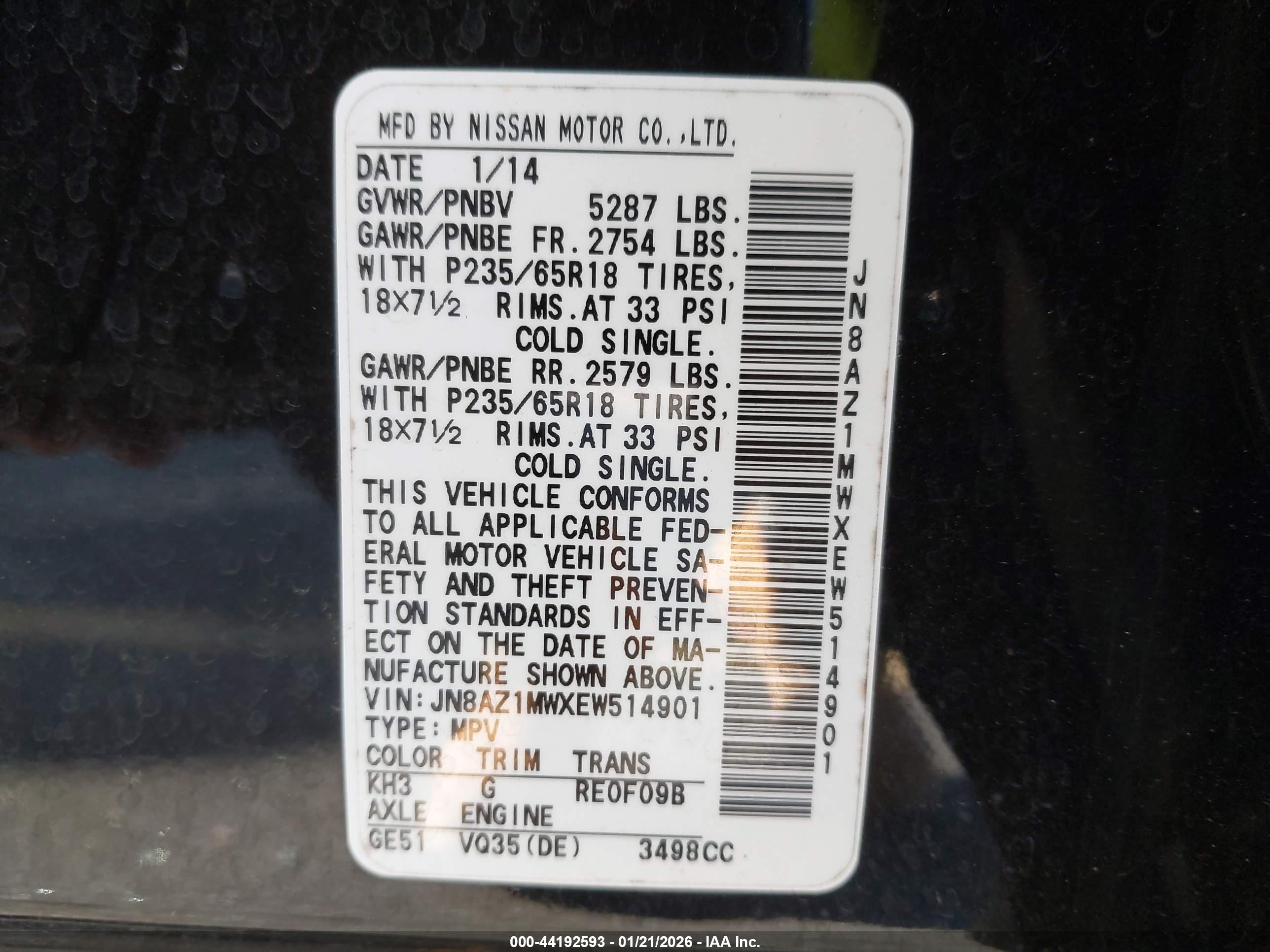 NISSAN MURANO image 9