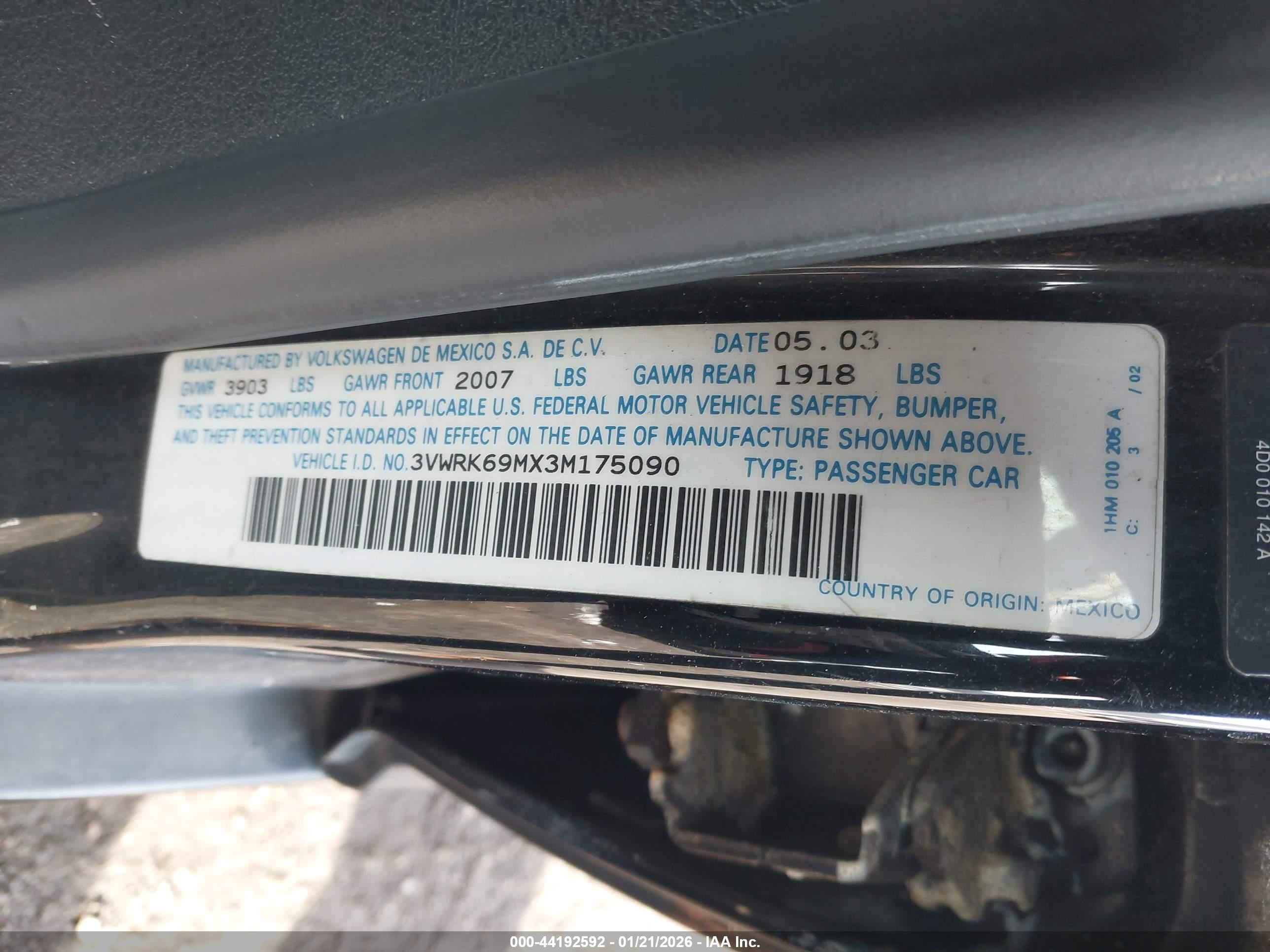 VOLKSWAGEN JETTA image 9