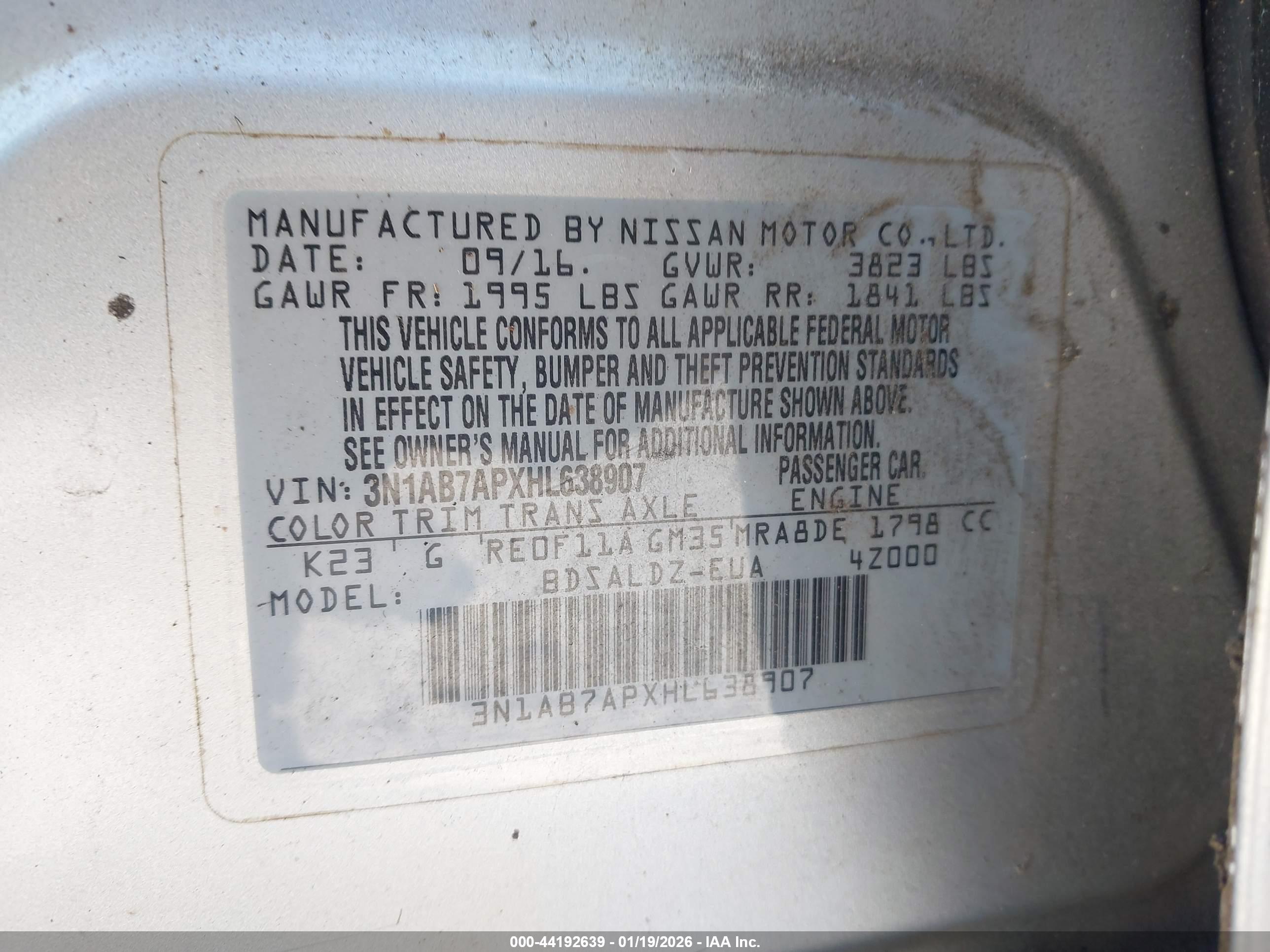 NISSAN SENTRA image 9