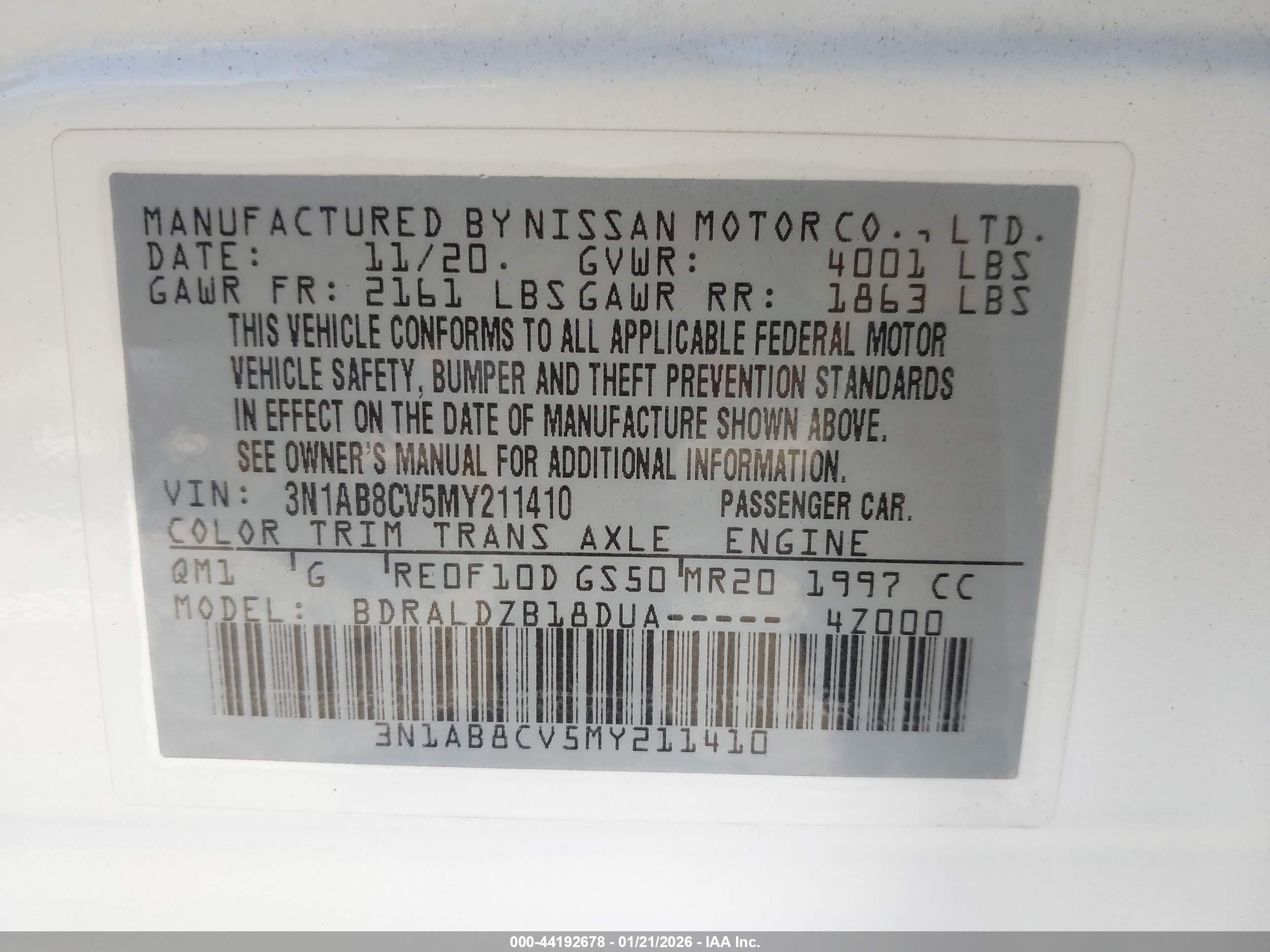 NISSAN SENTRA image 9