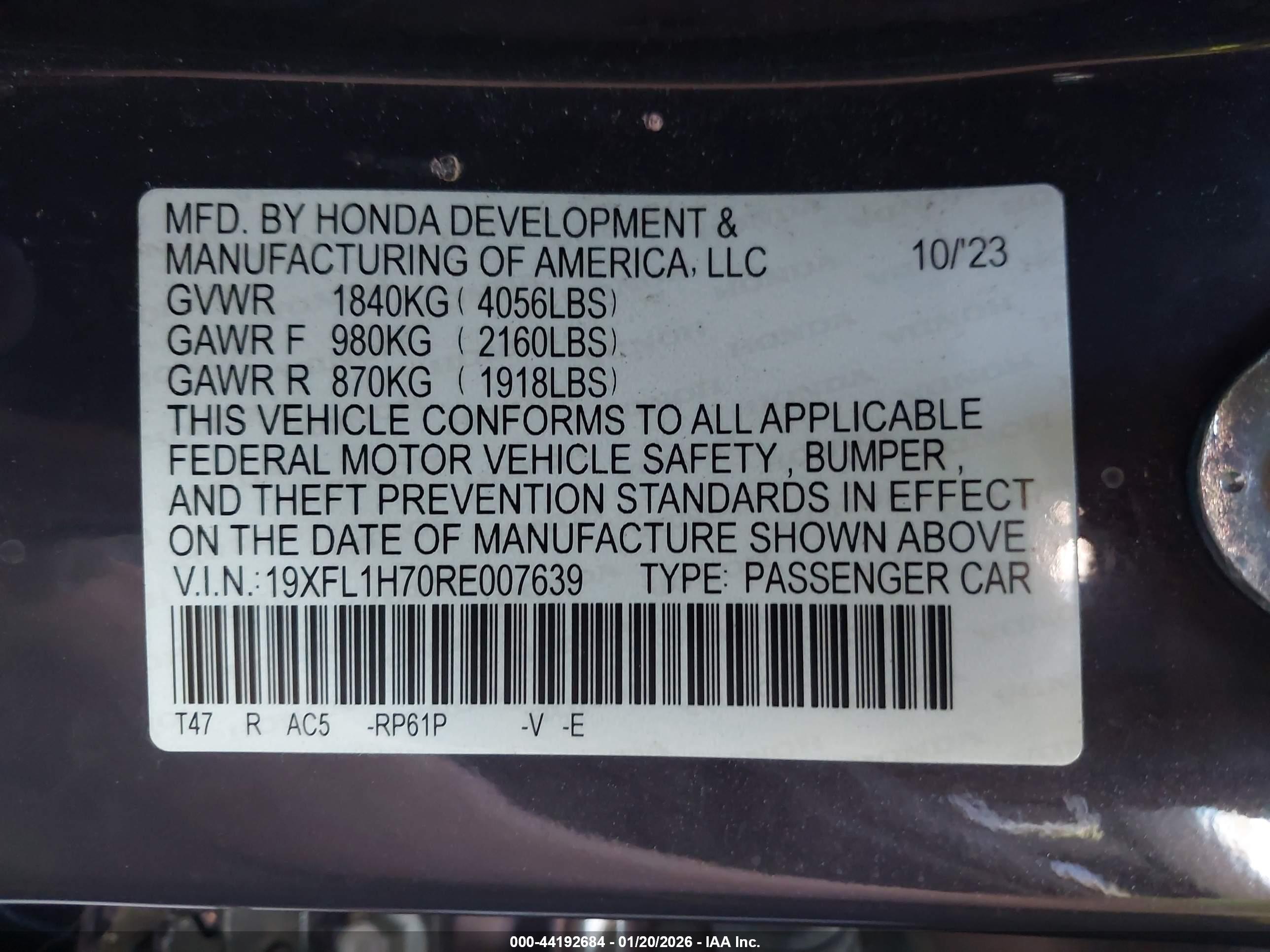 HONDA CIVIC image 9