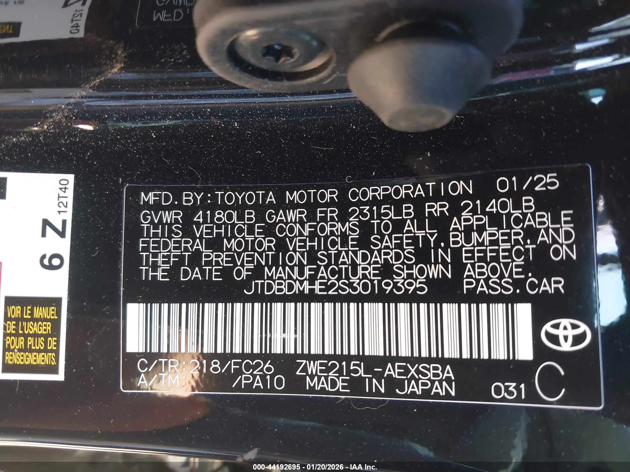 TOYOTA COROLLA image 9