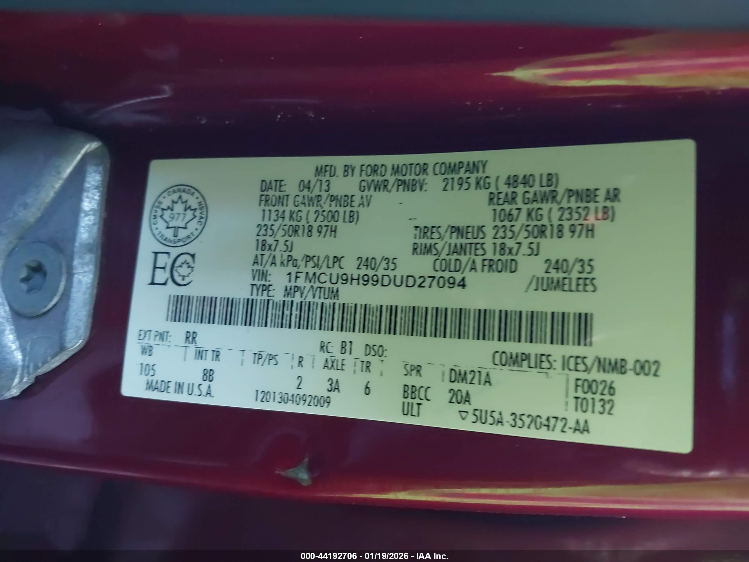 FORD ESCAPE image 9