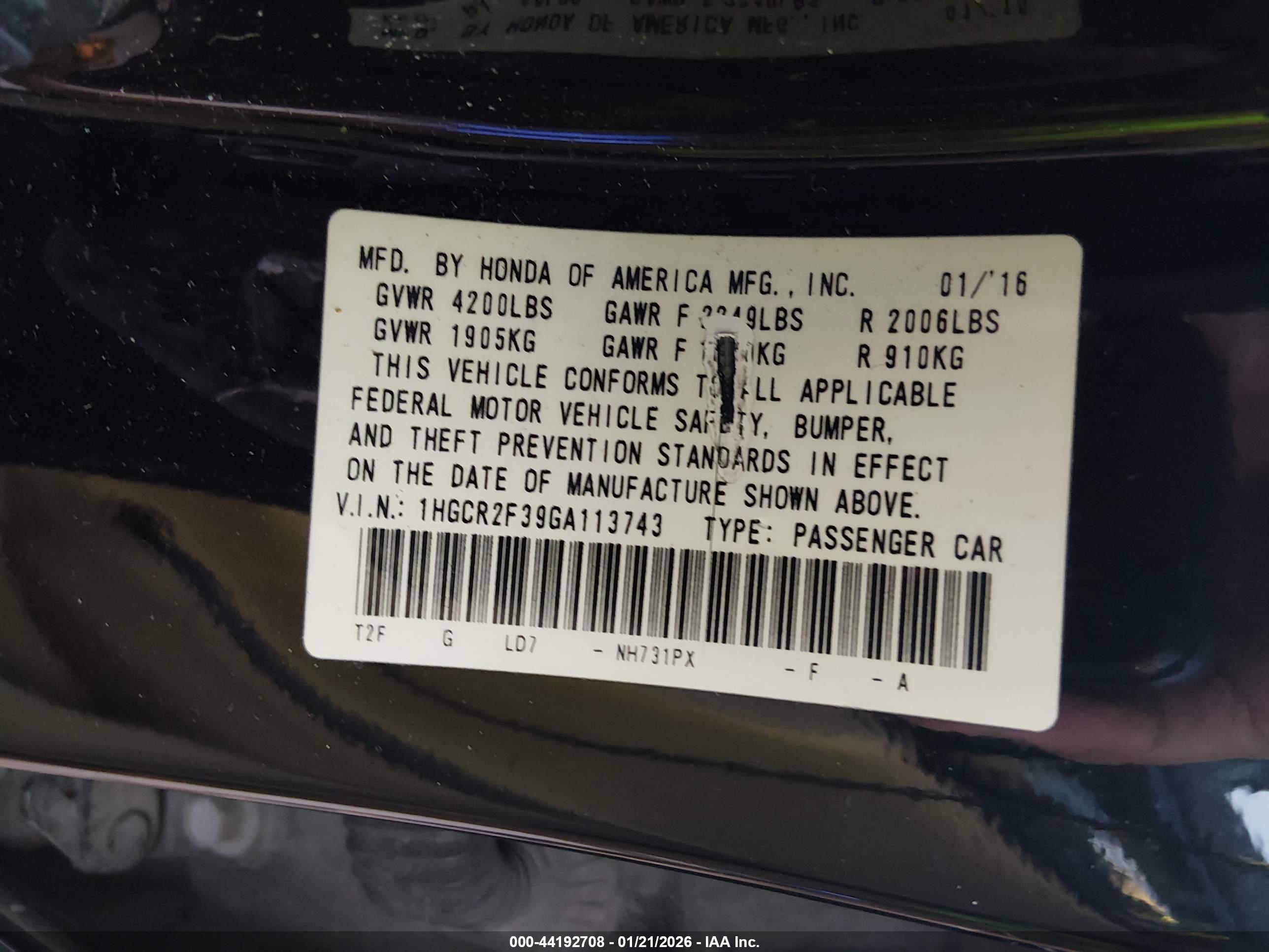 HONDA ACCORD image 9