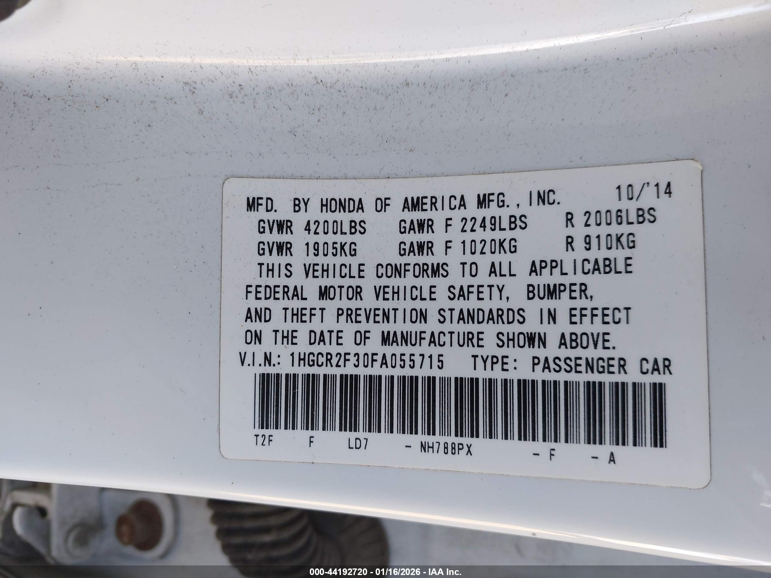 HONDA ACCORD image 9