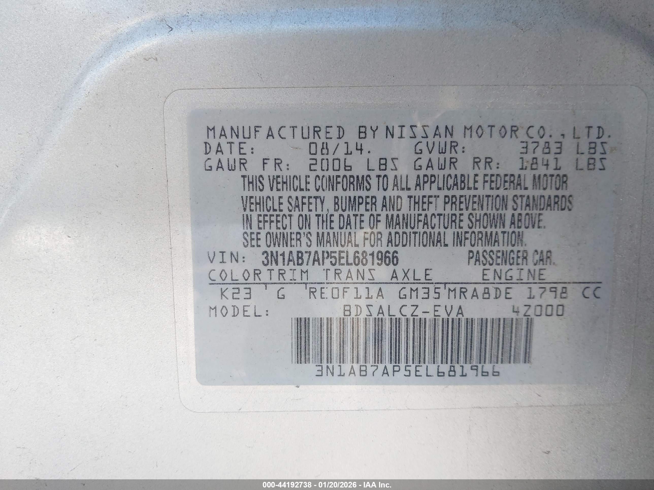 NISSAN SENTRA image 9