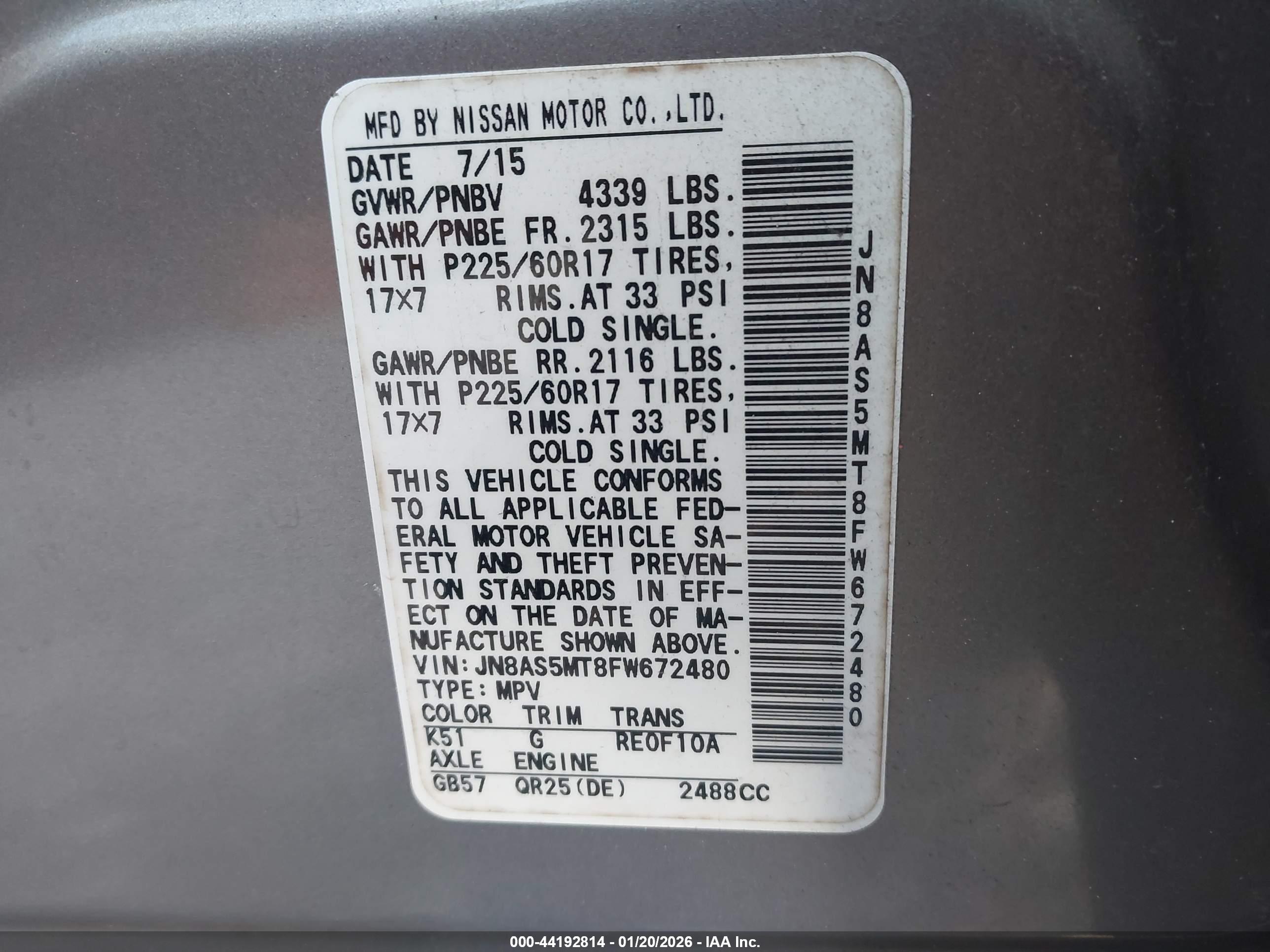 NISSAN ROGUE image 9