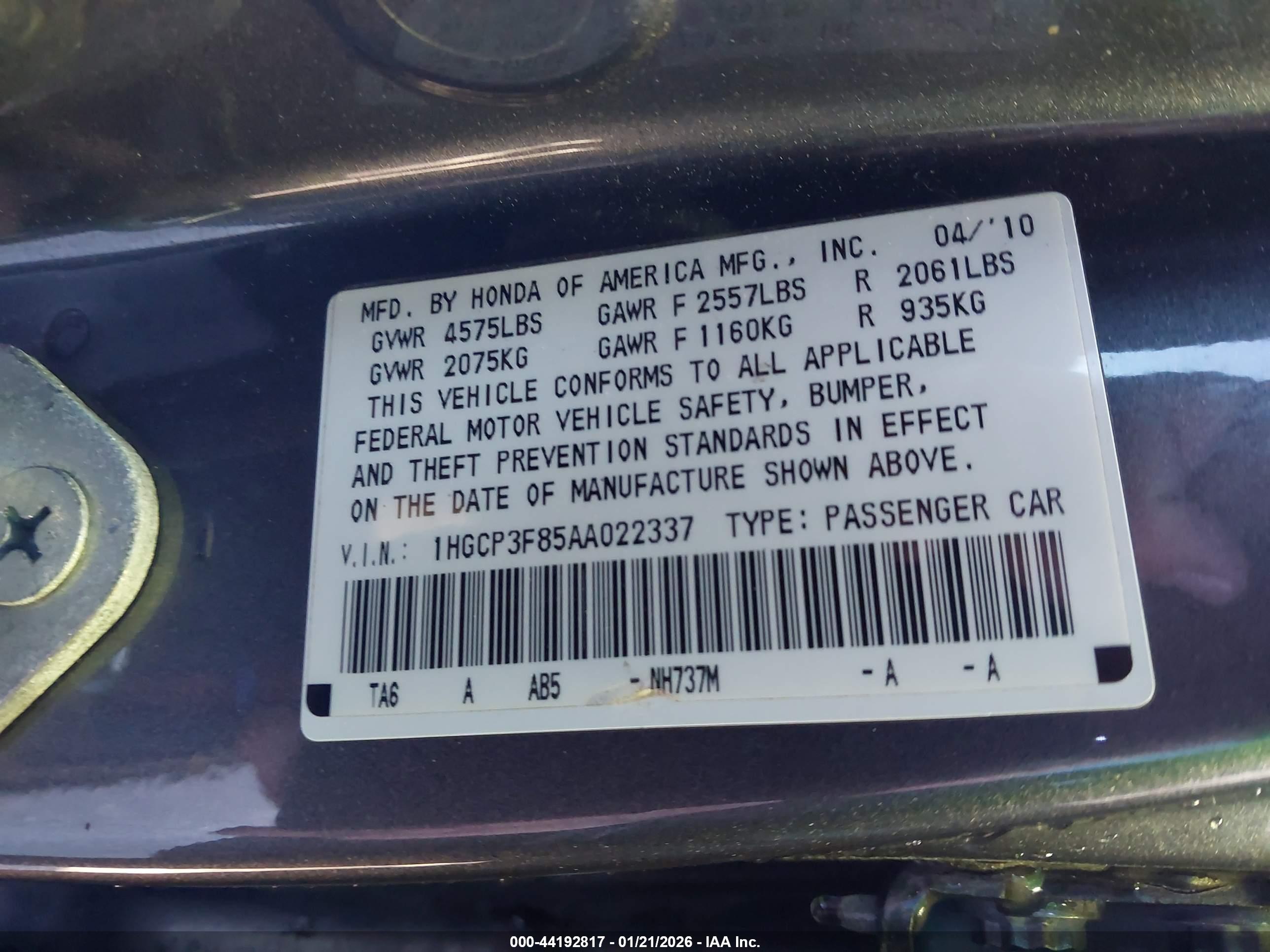 HONDA ACCORD image 9