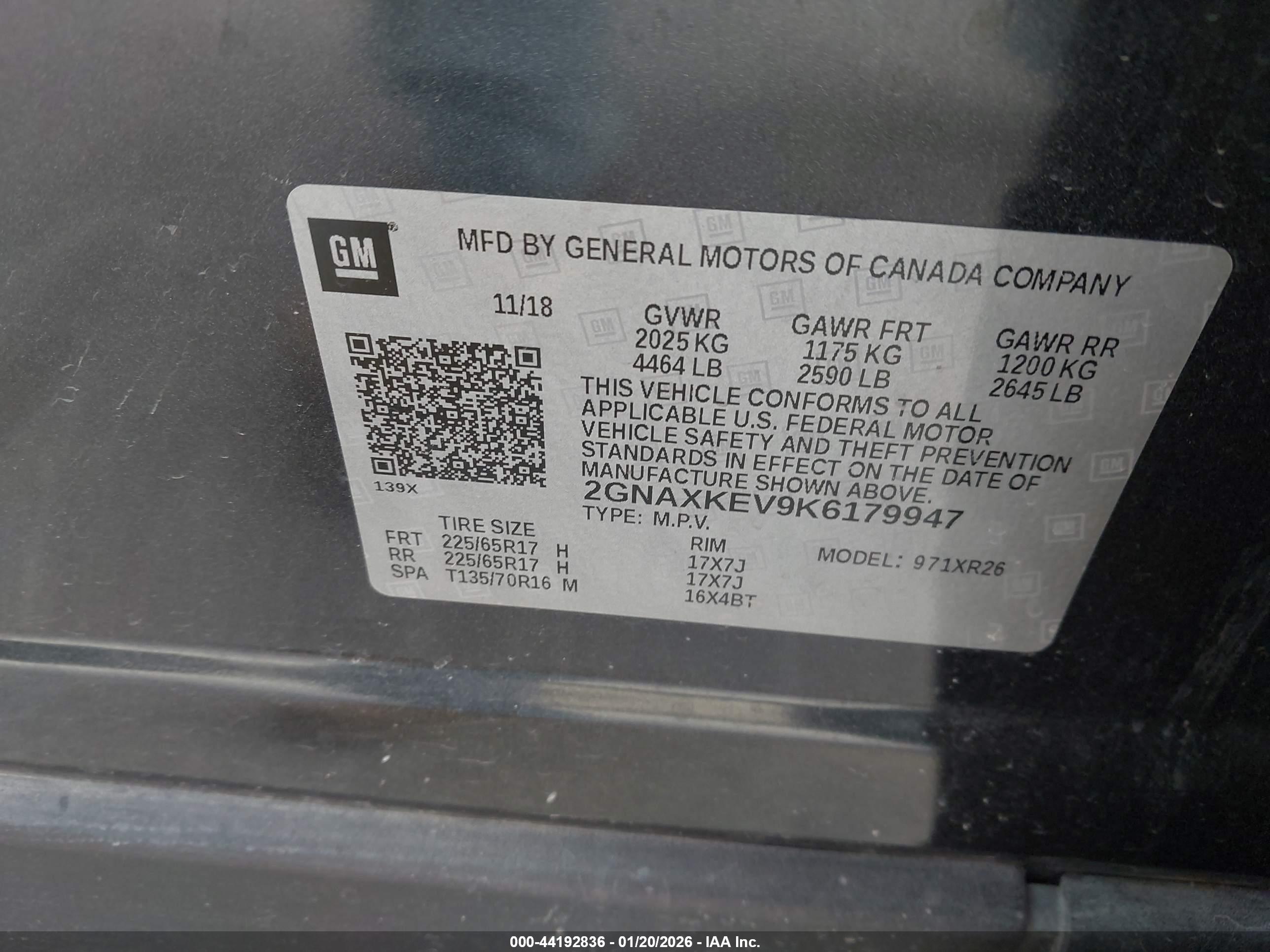 CHEVROLET EQUINOX image 9