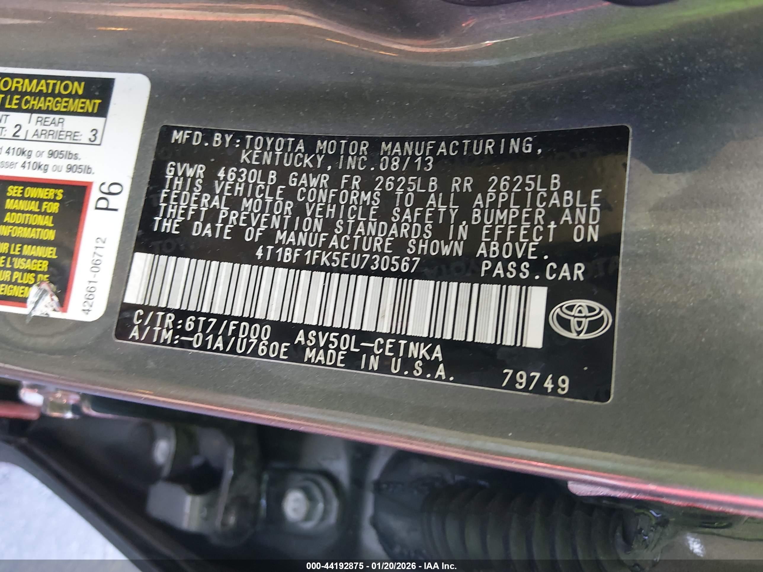 TOYOTA CAMRY image 9