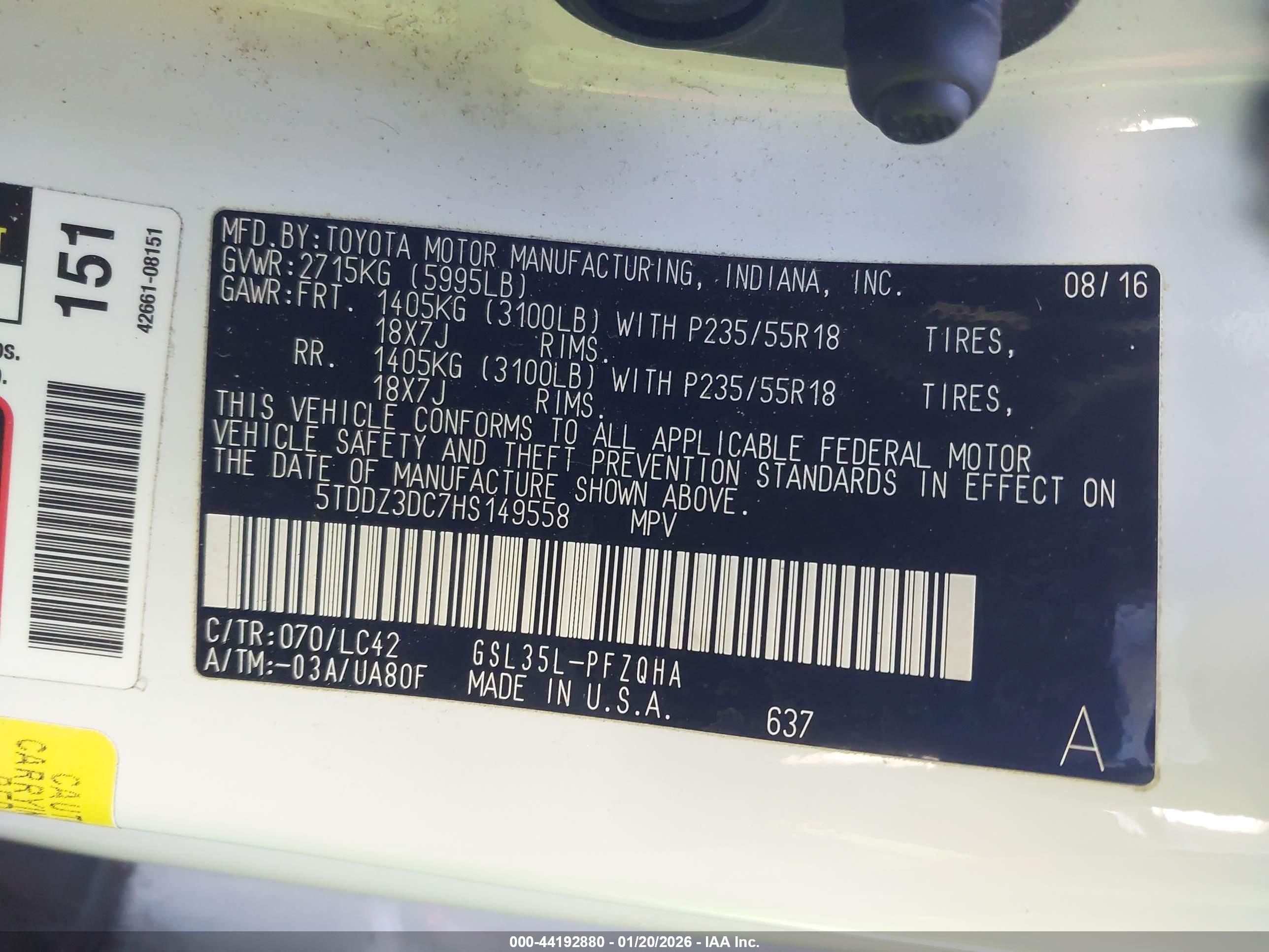 TOYOTA SIENNA image 9