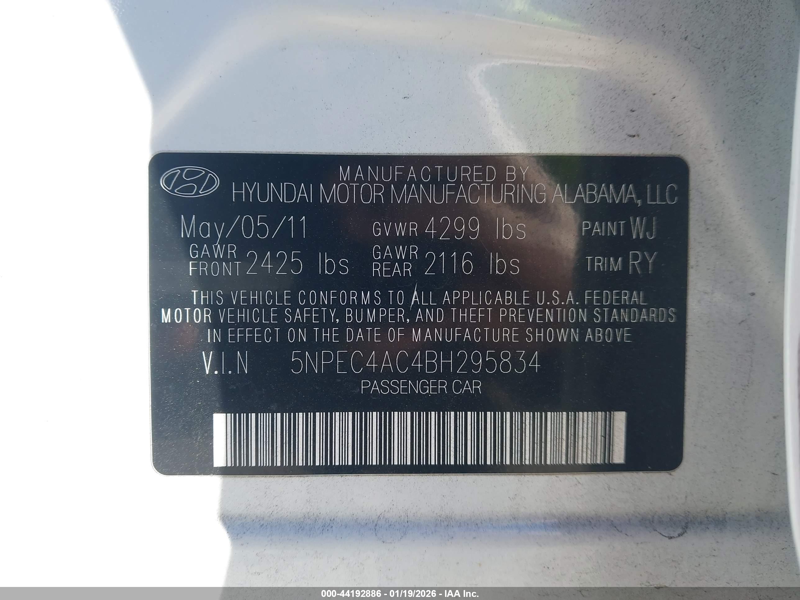 HYUNDAI SONATA image 9