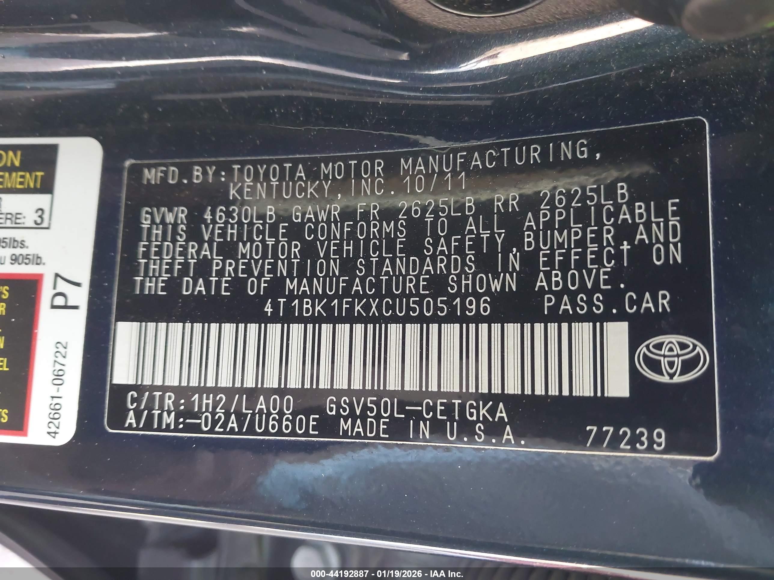 TOYOTA CAMRY image 9