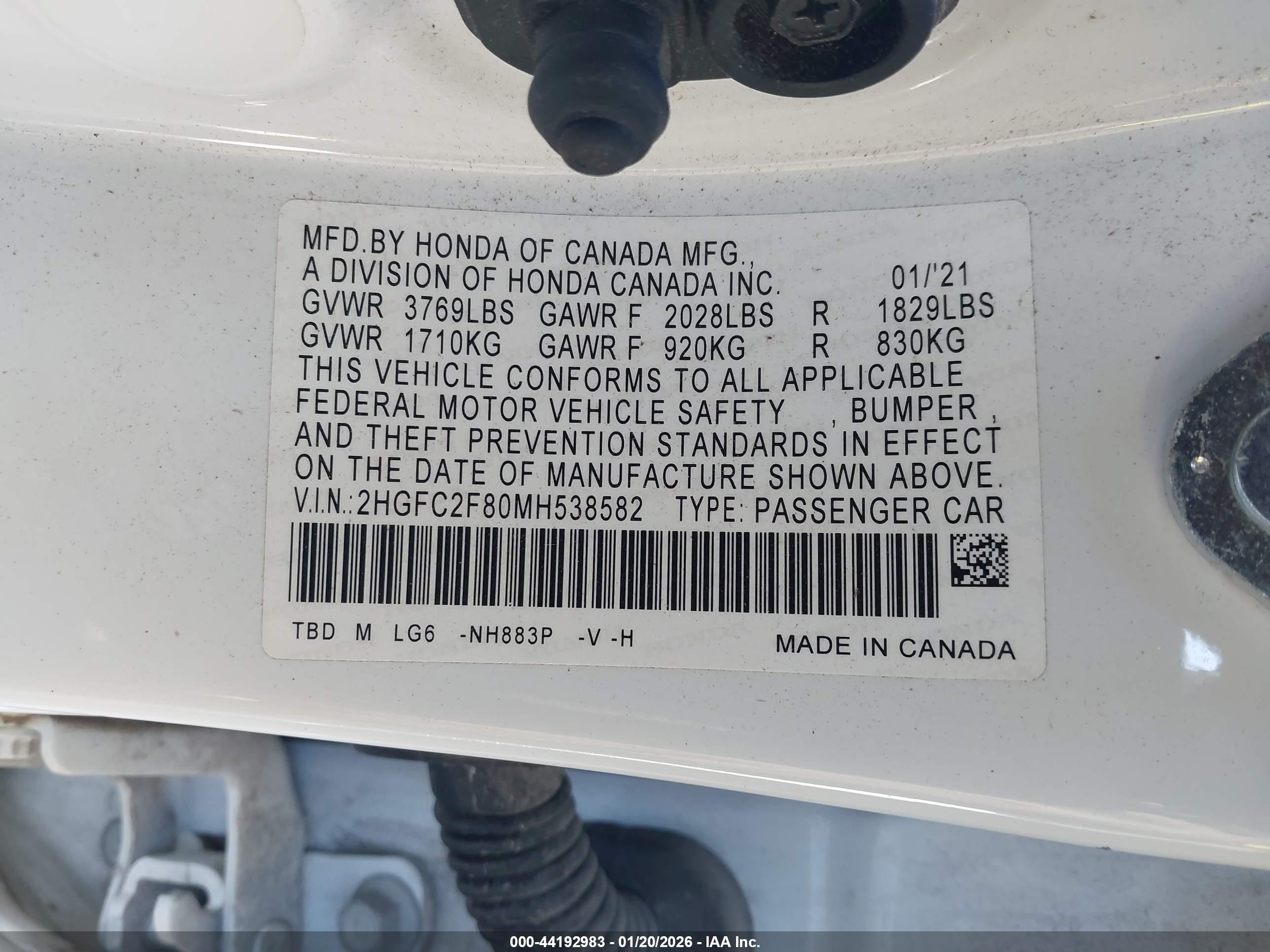 HONDA CIVIC image 9