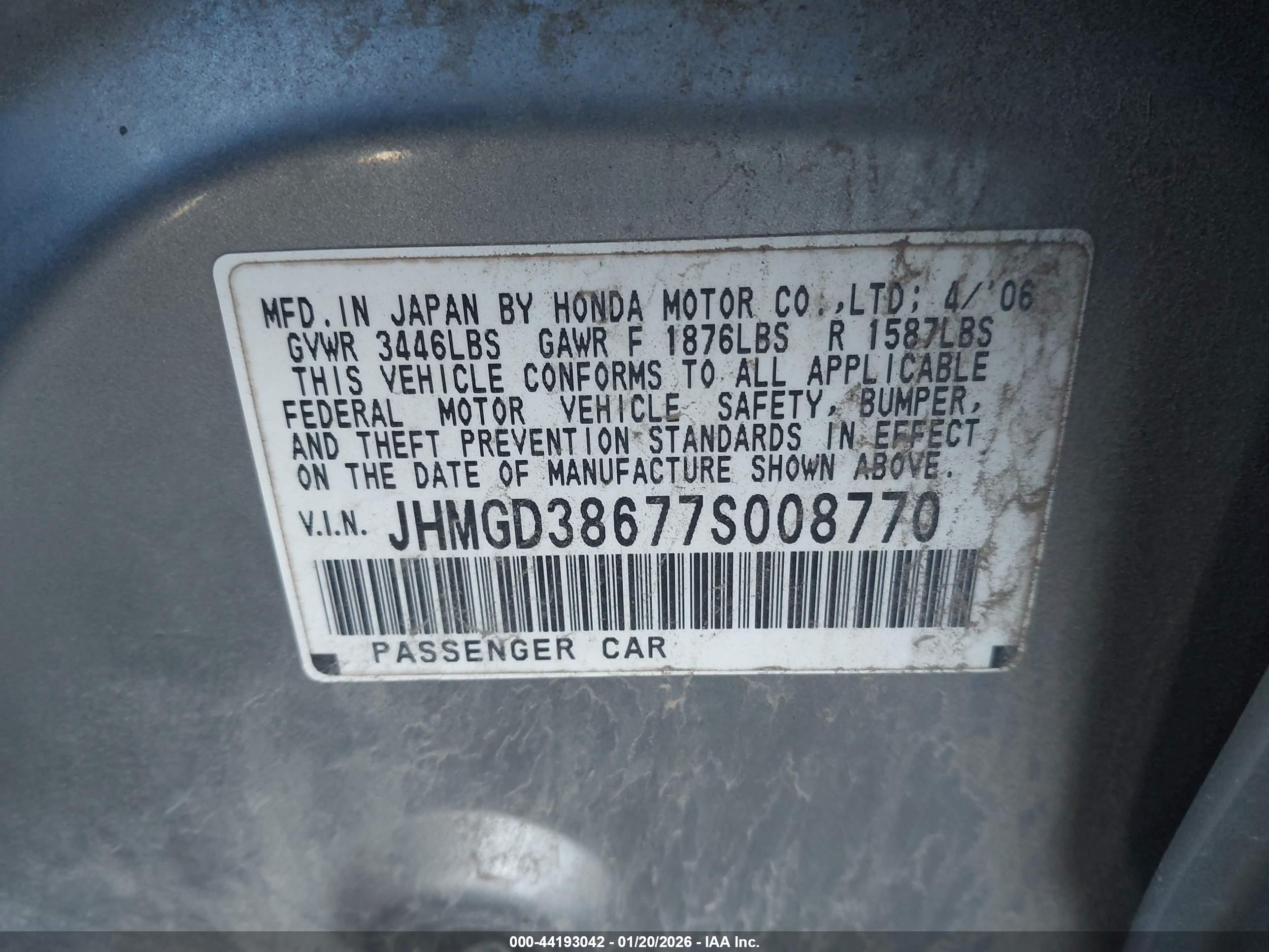 HONDA FIT image 9