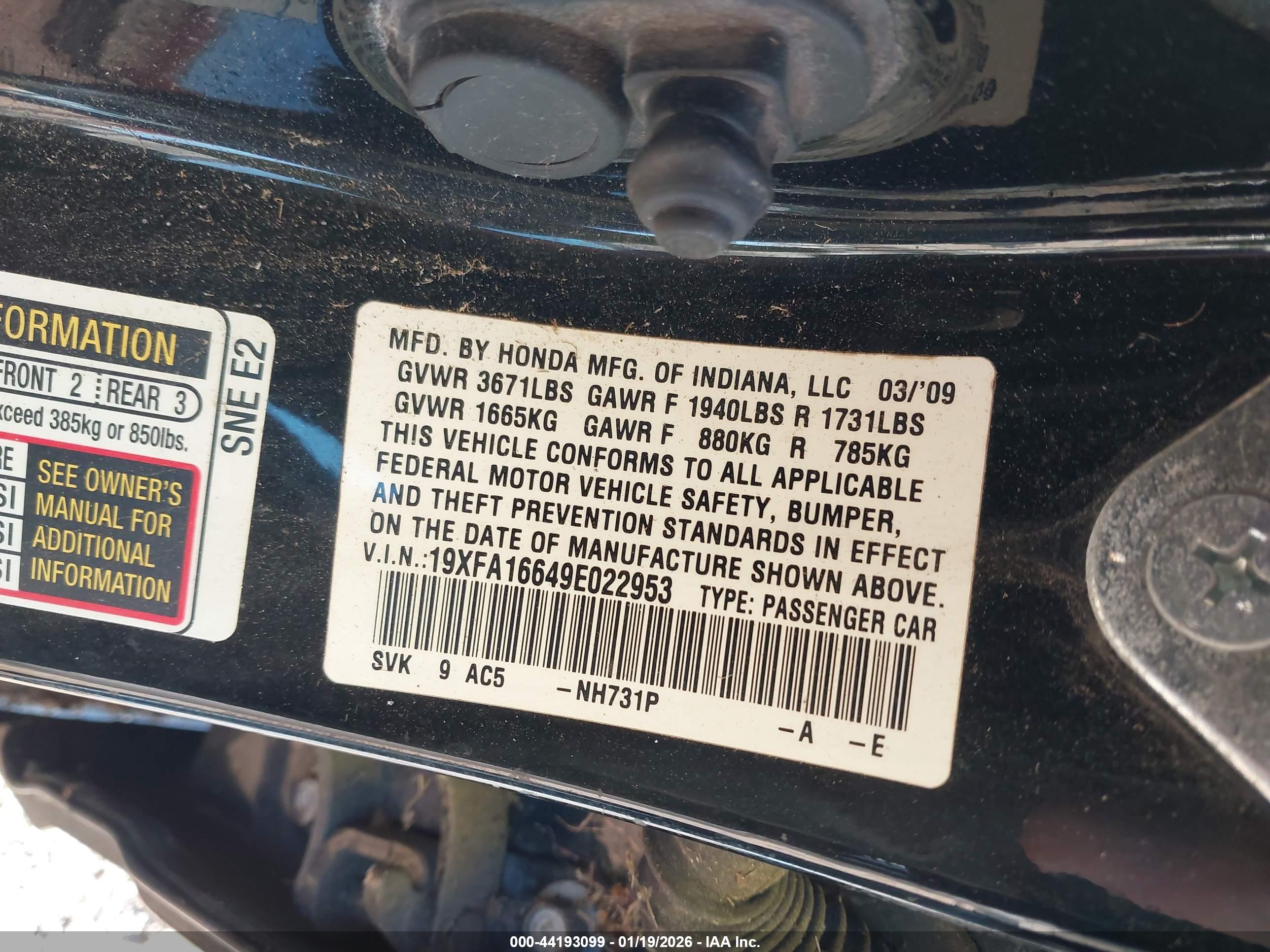 HONDA CIVIC image 9